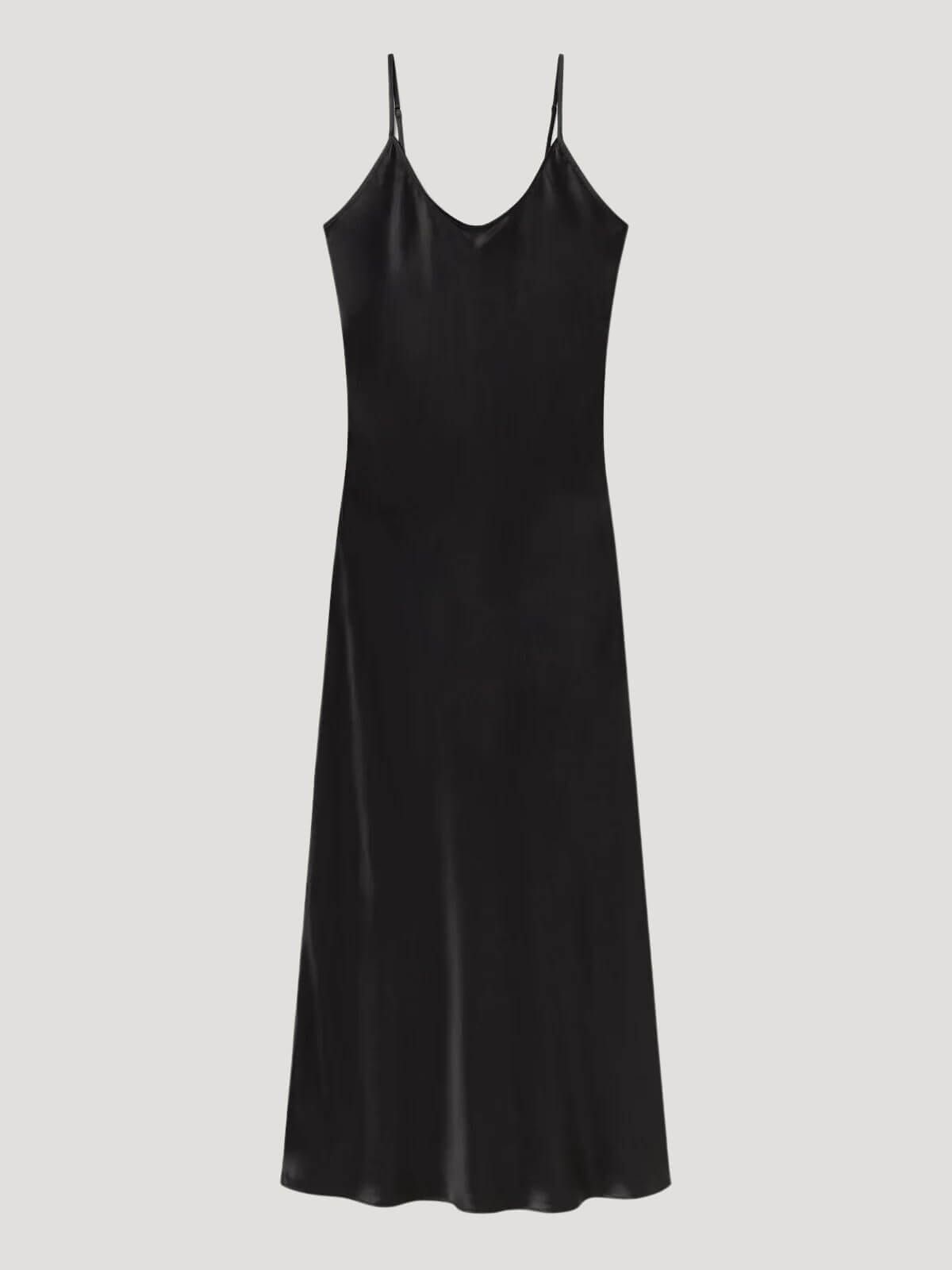 Silk Laundry Slip Dress Smoke Grey Size AU 6