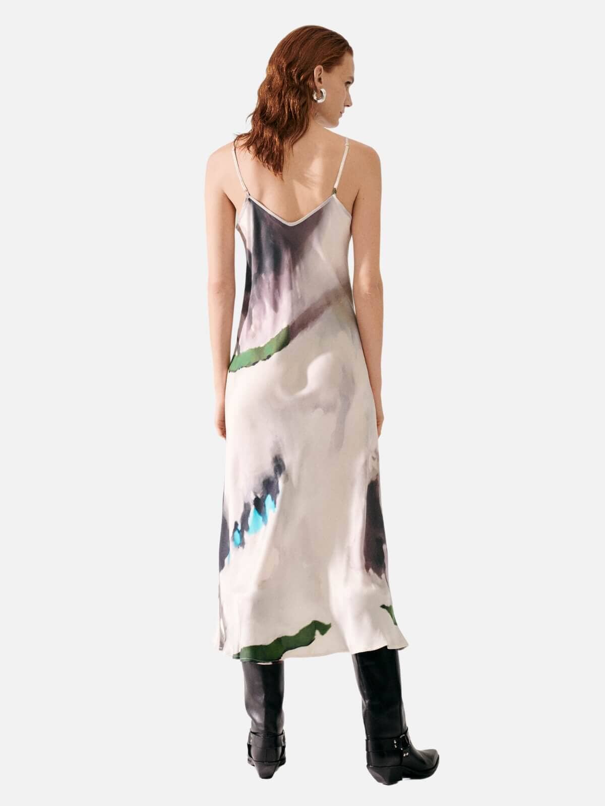 Silk Laundry | 90s Slip Dress - Phosphate | Perlu