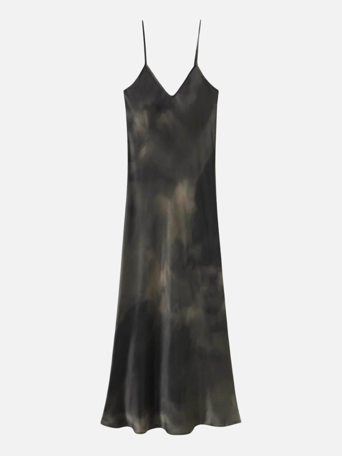 Silk Laundry | 90s Slip Dress - Smoke | Perlu