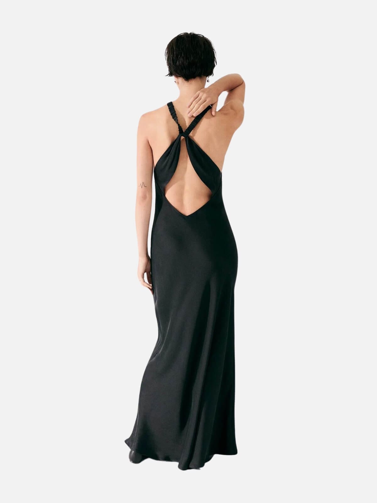 Silk Laundry | High Low Dress - Black | Perlu