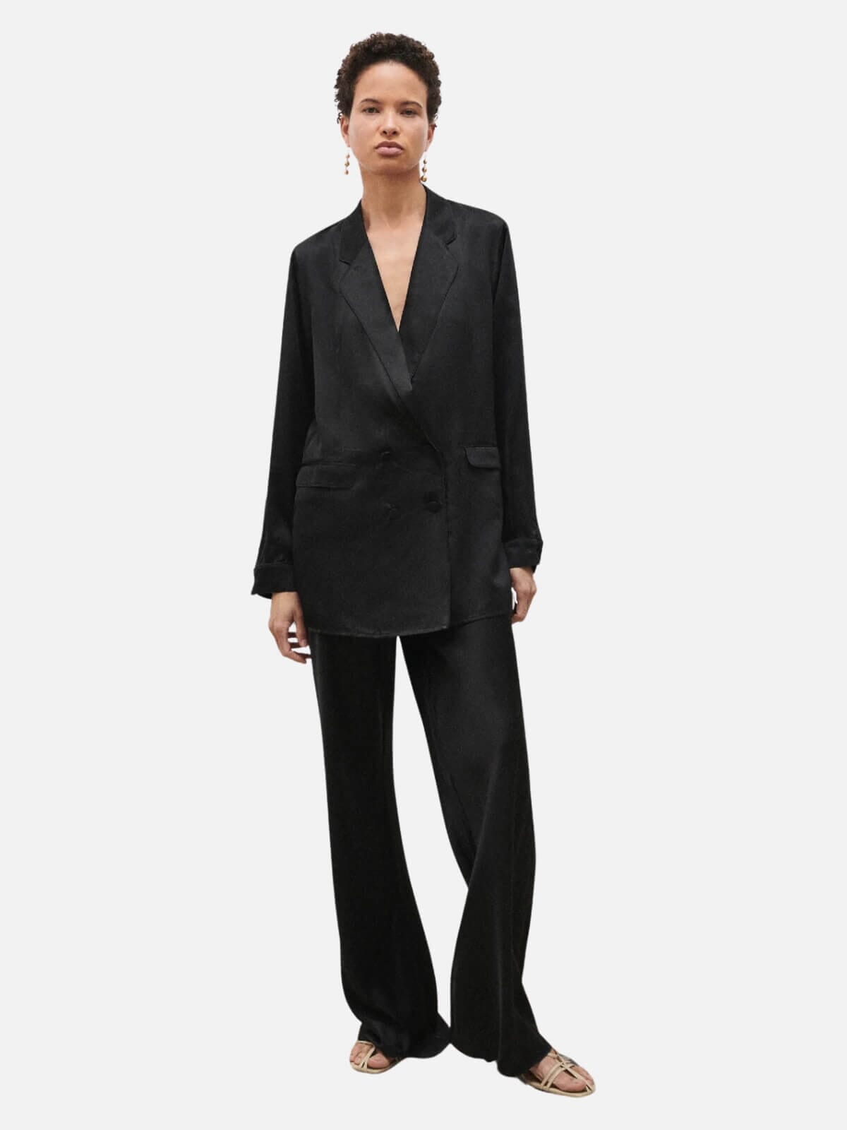Relaxed Blazer - Black Coats & Jackets Silk Laundry 