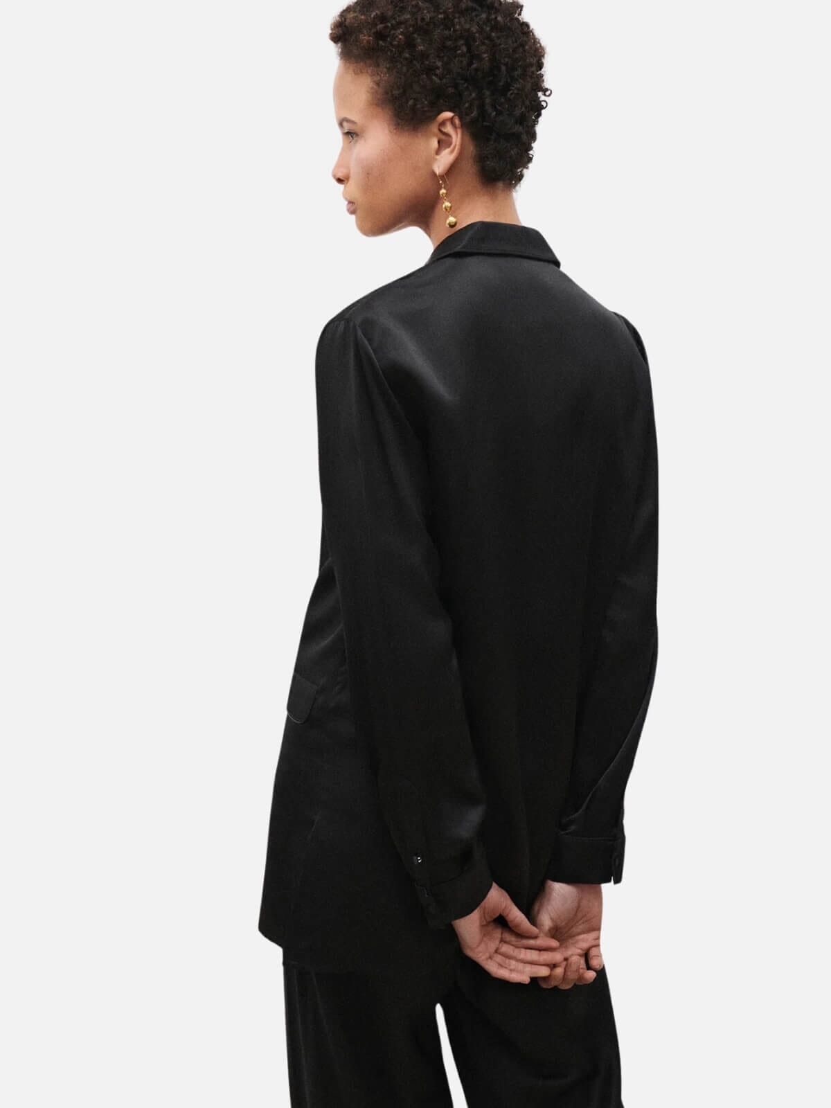 Relaxed Blazer - Black Coats & Jackets Silk Laundry 