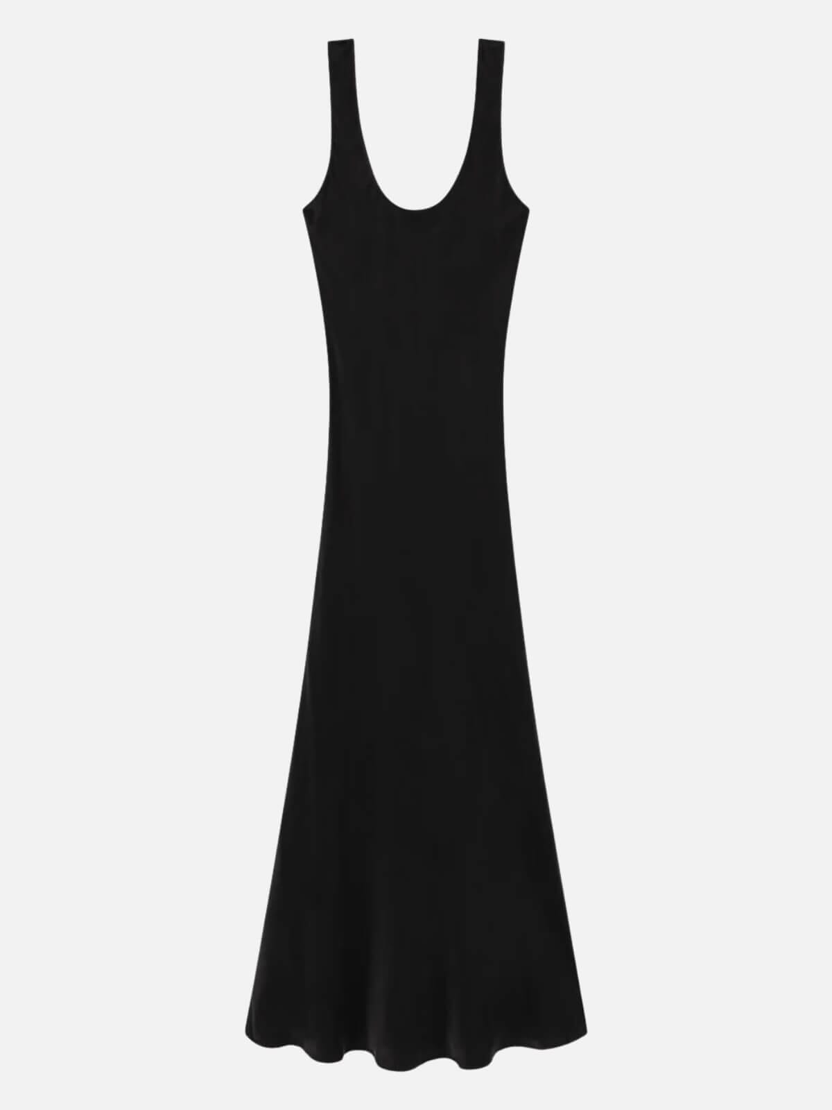 Scoop Neck Dress - Black Dresses & Jumpsuits Silk Laundry 