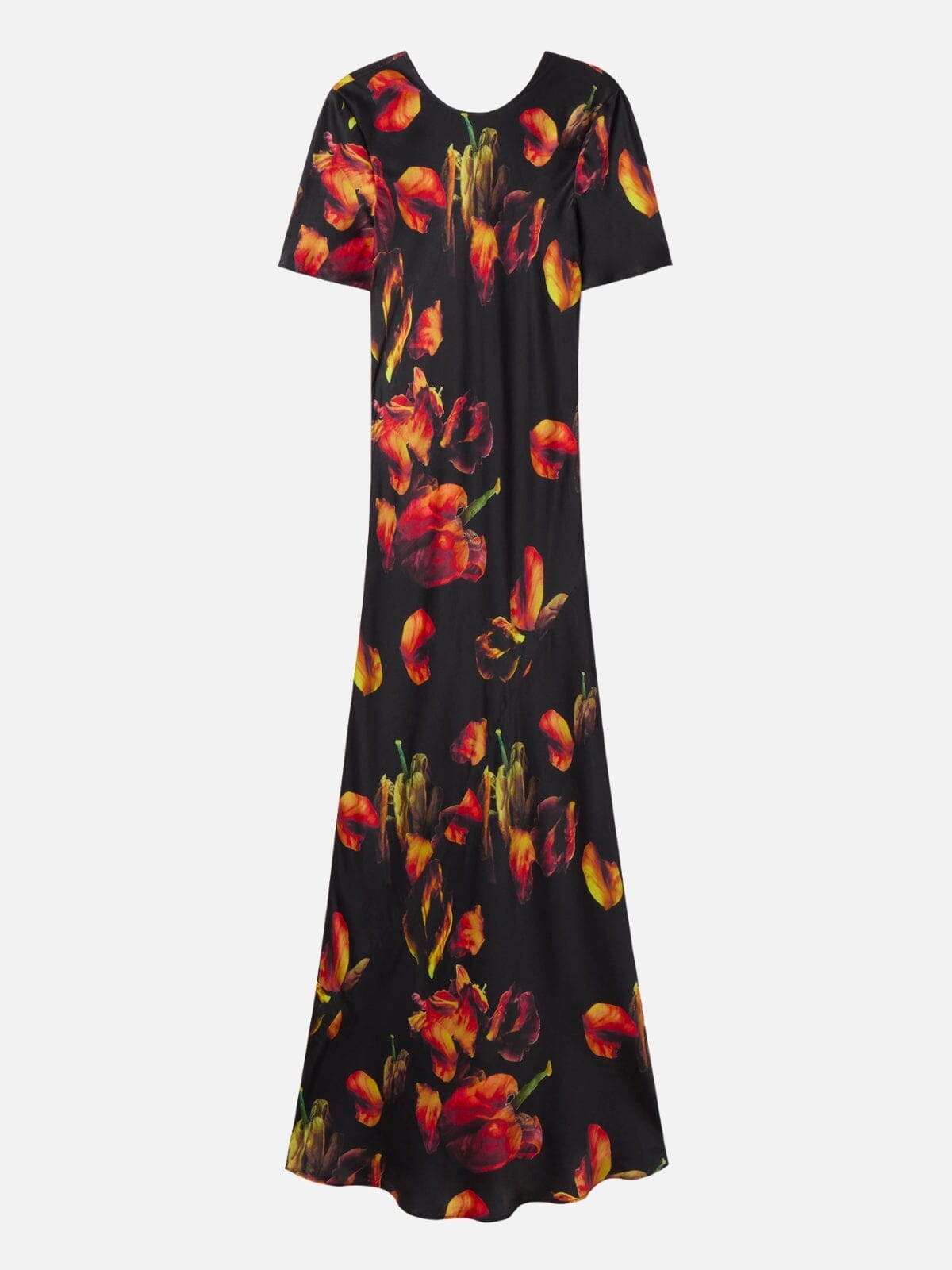 Short Sleeve Bias Dress - Tulipa Black Dresses & Jumpsuits Silk Laundry 