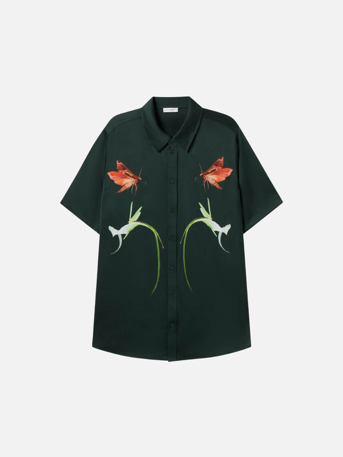 Silk Laundry | Short Sleeve Boyfriend Shirt - Symbiotic | Perlu