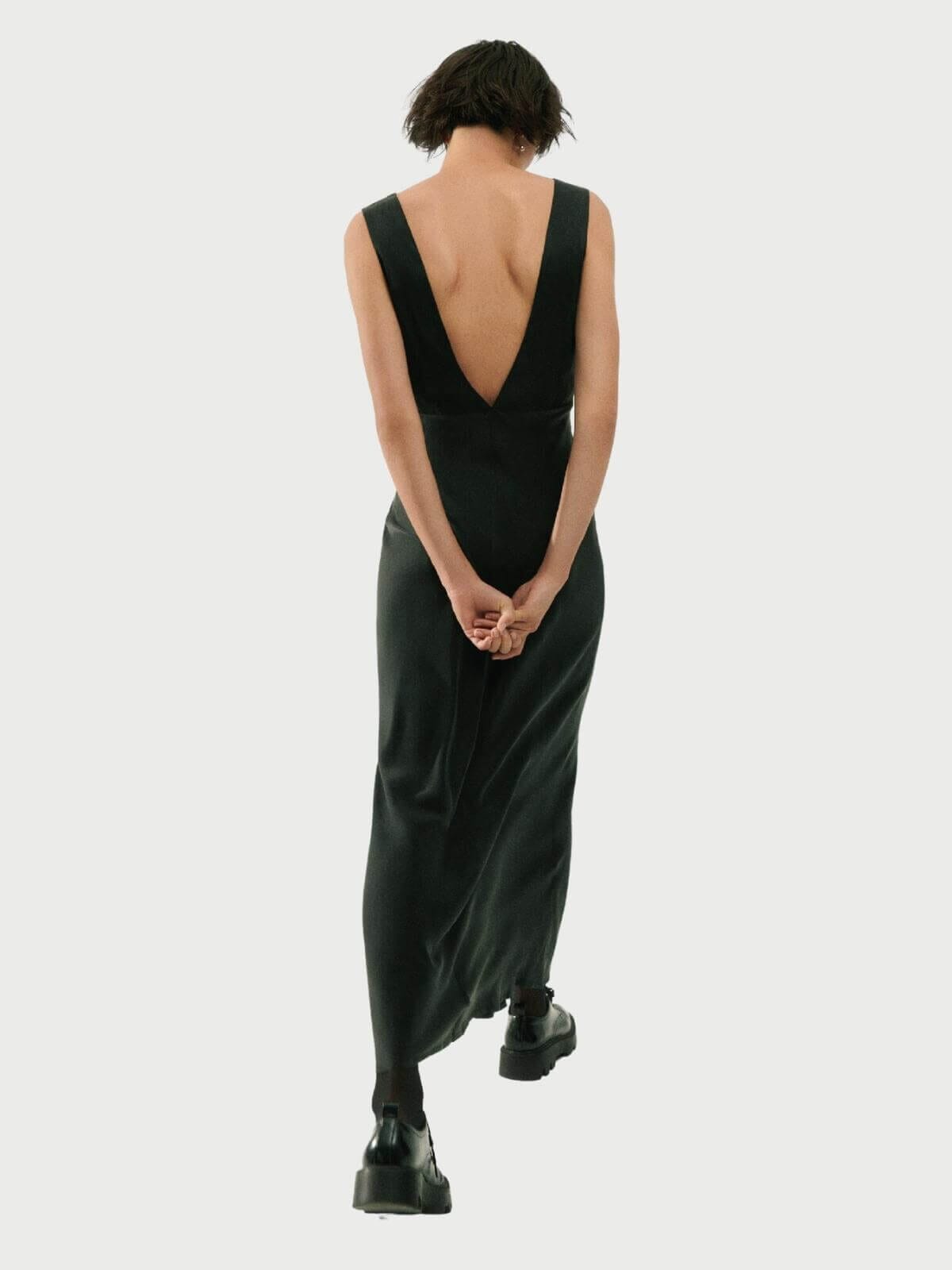 Silk Laundry | Stella Dress - Black | Perlu