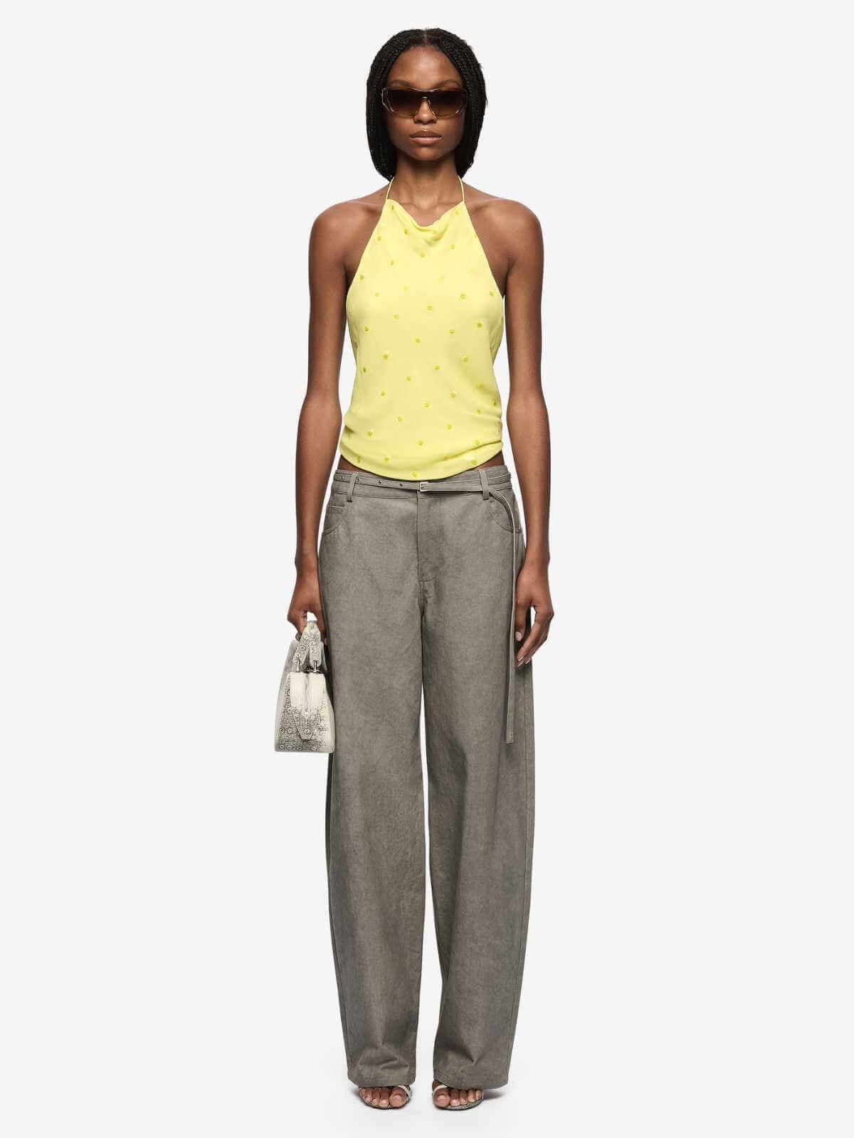 Solace Halter Top - Citrus
