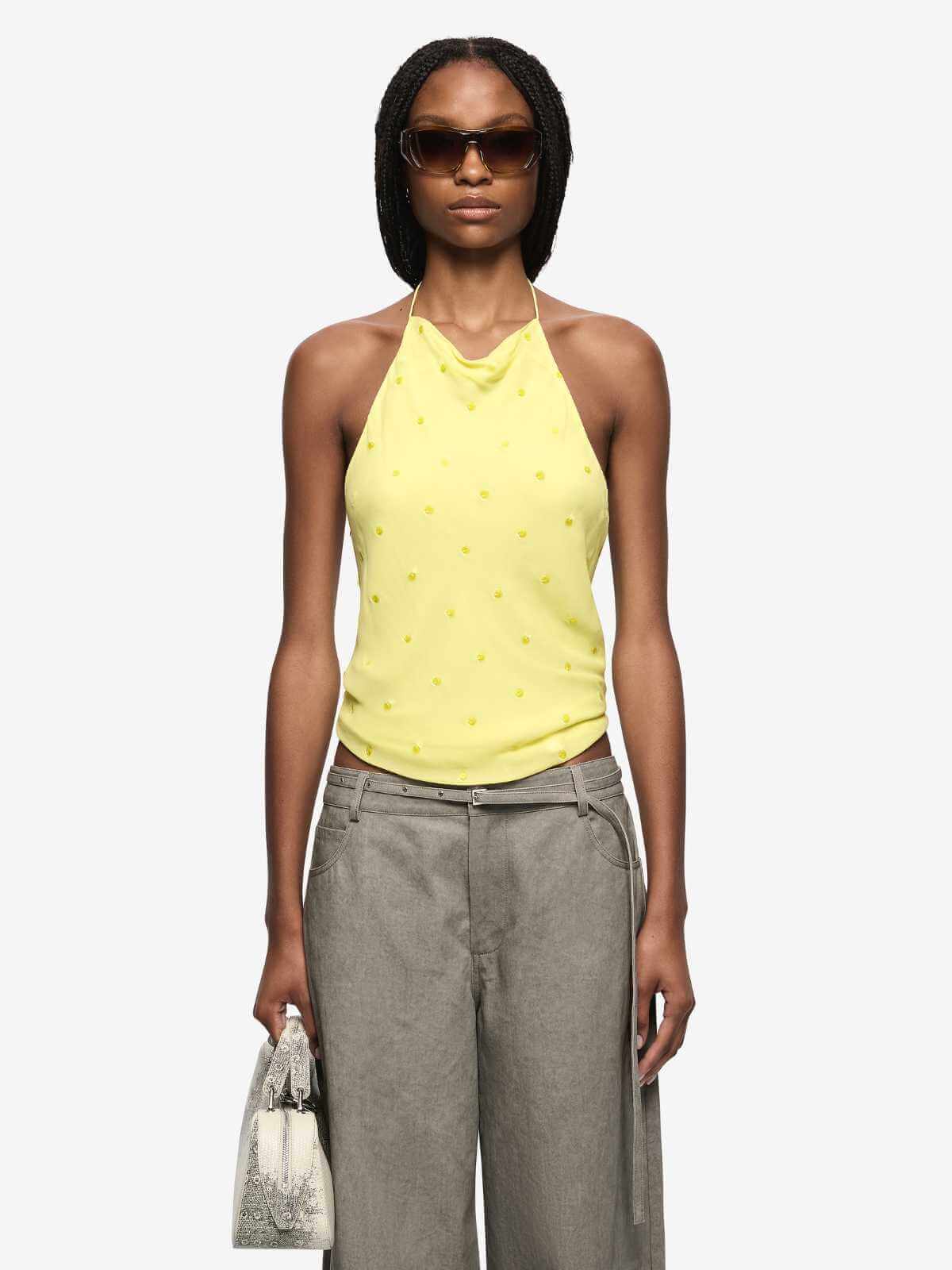 Solace Halter Top - Citrus