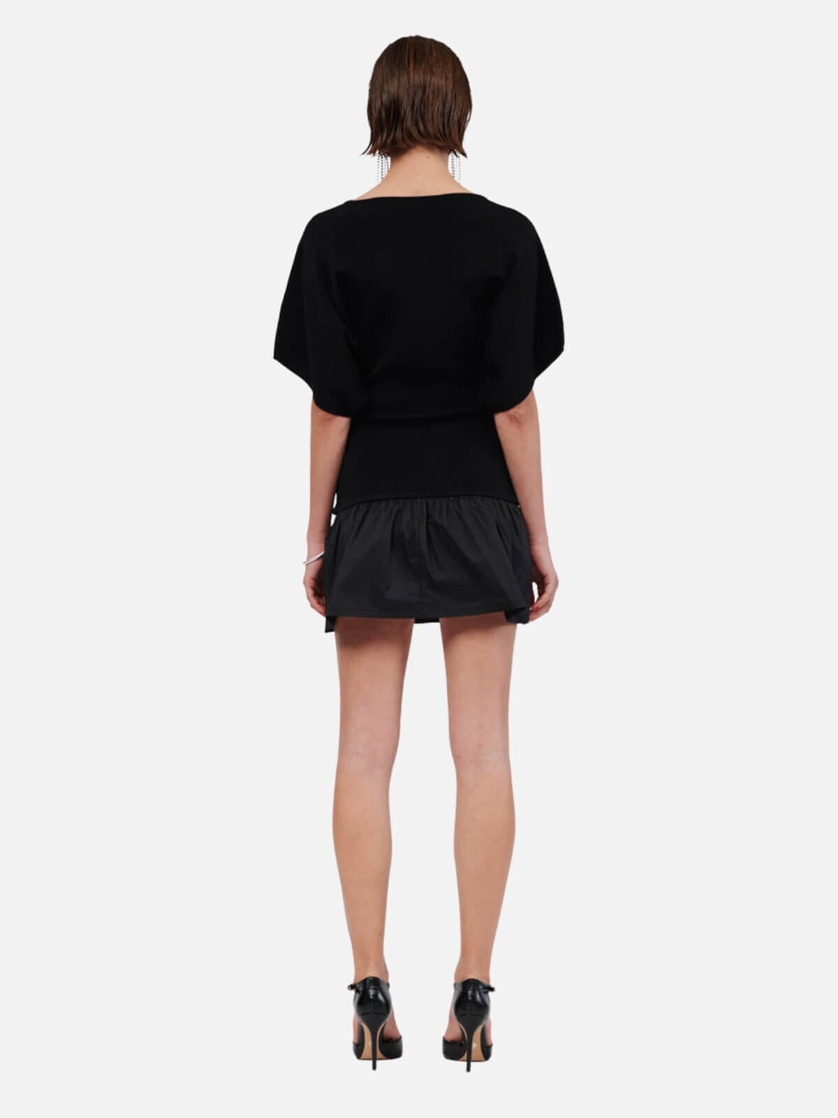 Suboo | Naples Drop Waist Mini Dress - Black | Perlu