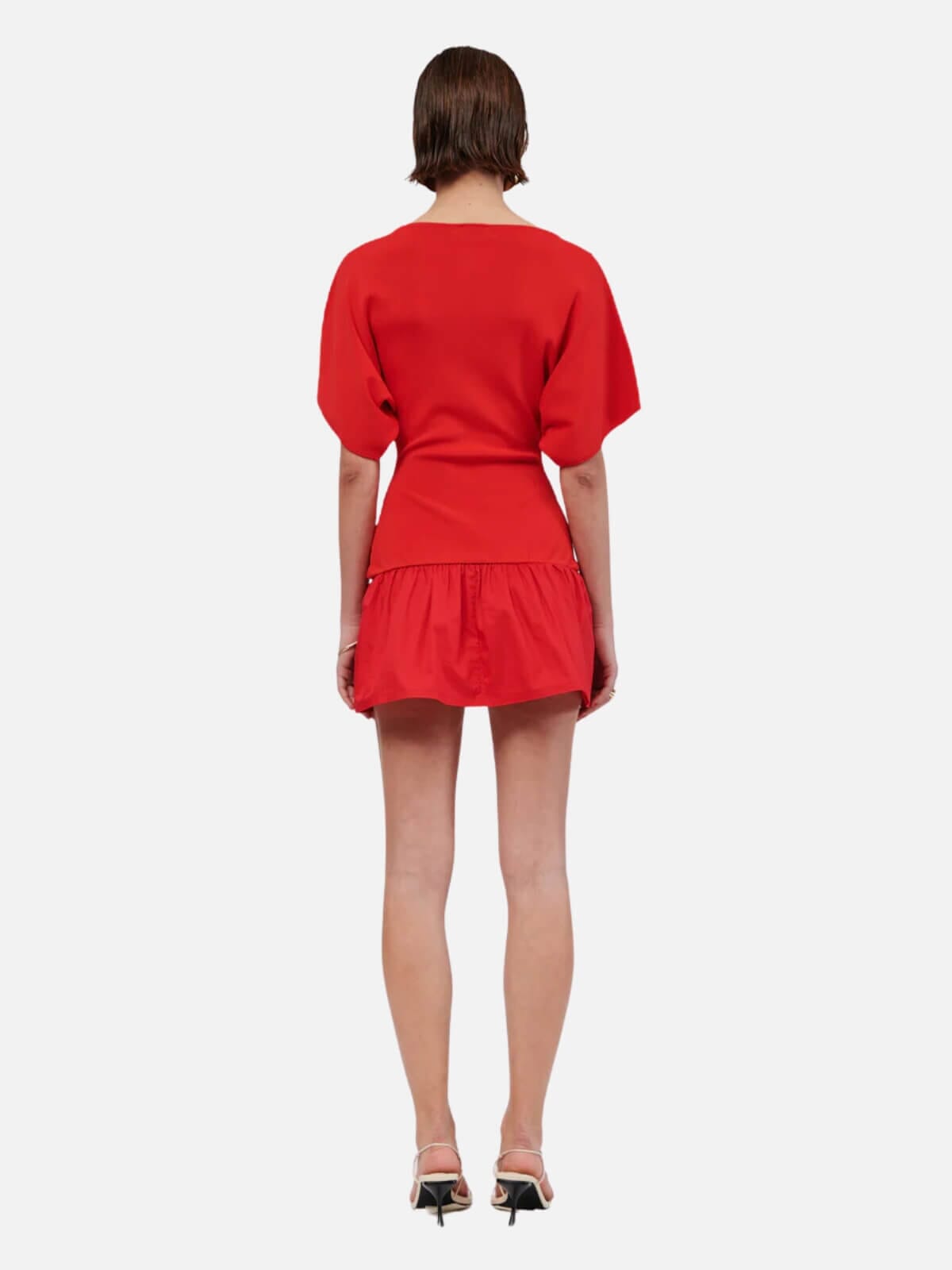 Suboo | Naples Drop Waist Mini Dress - Red | Perlu