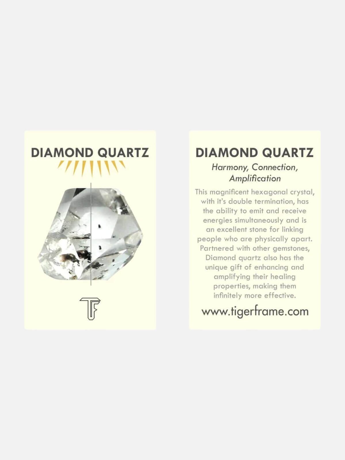 Tiger Frame | Diamond Quartz Crystal Bracelet - Dusty Pink/Silver | Perlu