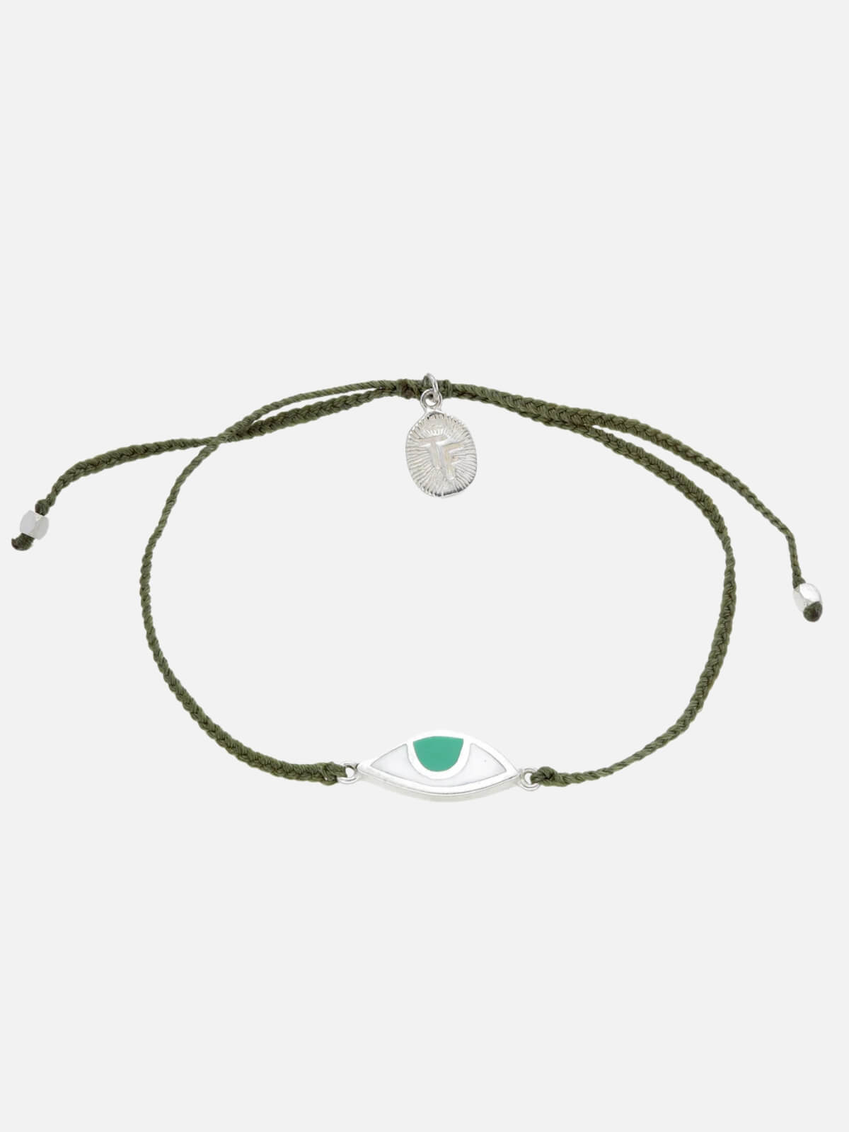 Eye Protection Bracelet - Olive/Silver