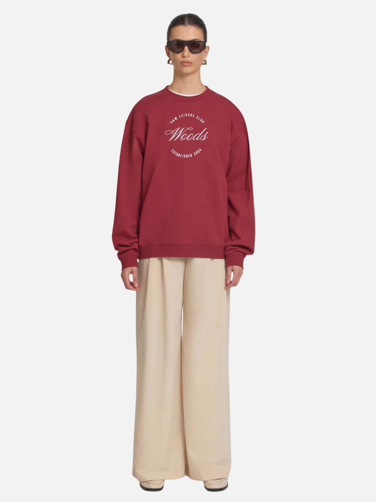Viktoria & Woods | Club Woods Sweater - Deep Red | Perlu