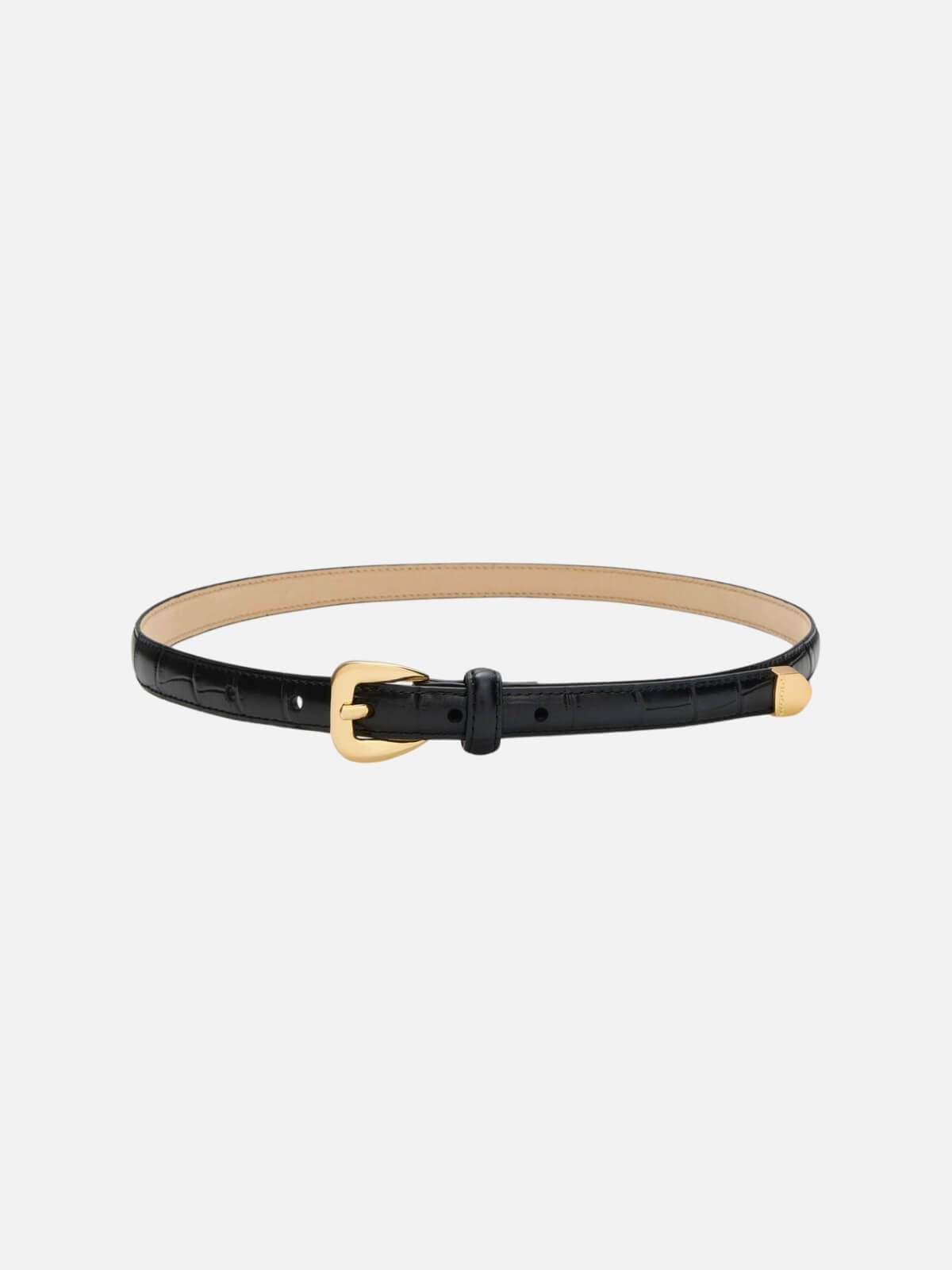 Coco Belt - Black Croc