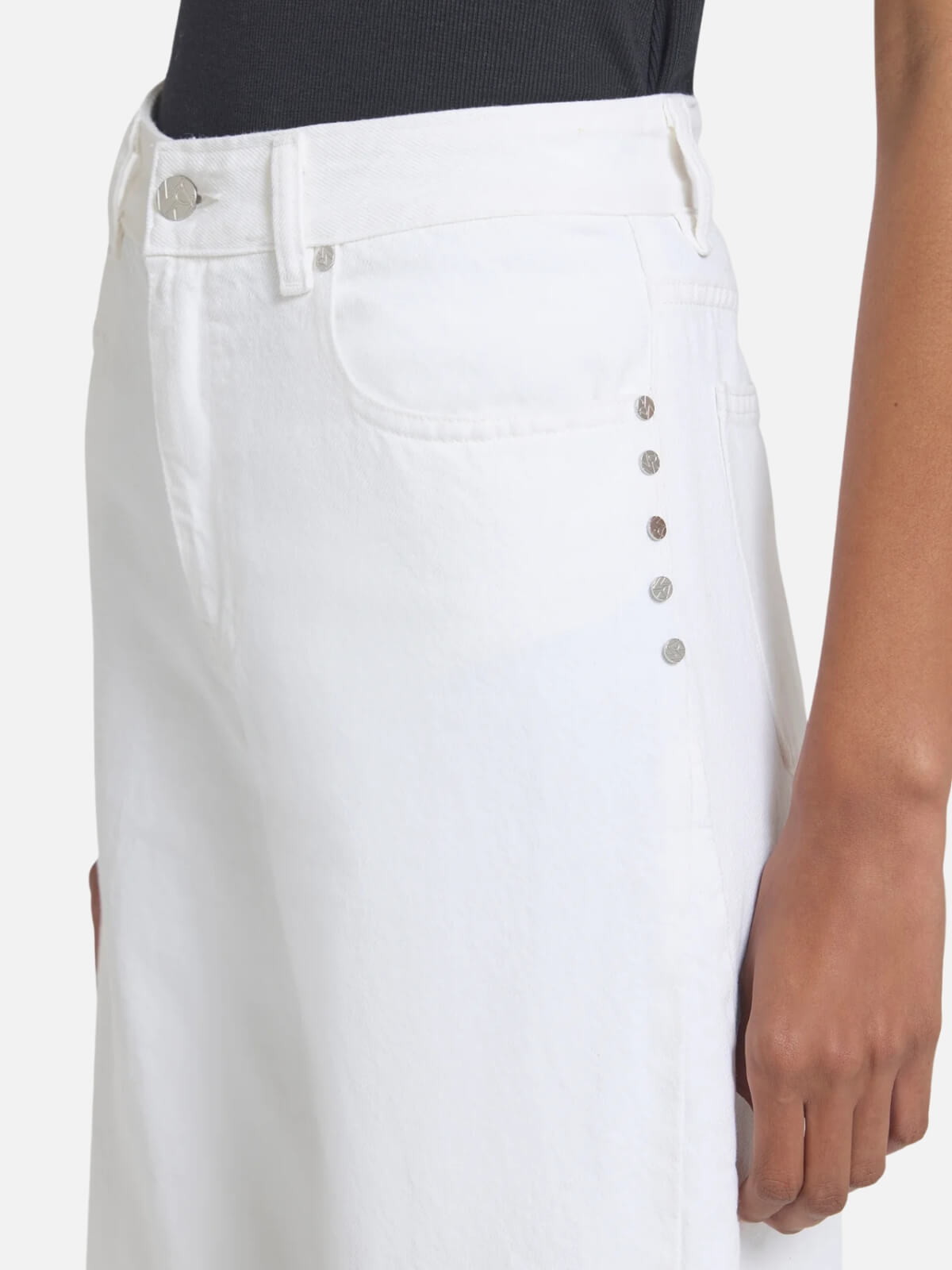 Dolly Stud Jean - Ivory Wash