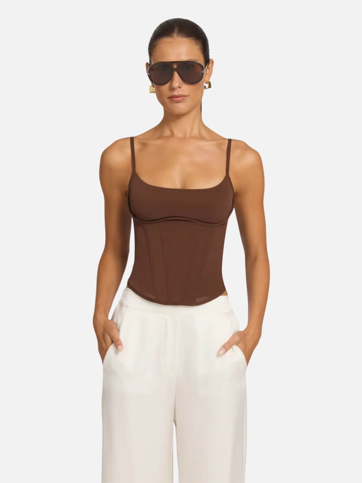 Evocative Bustier - Chestnut