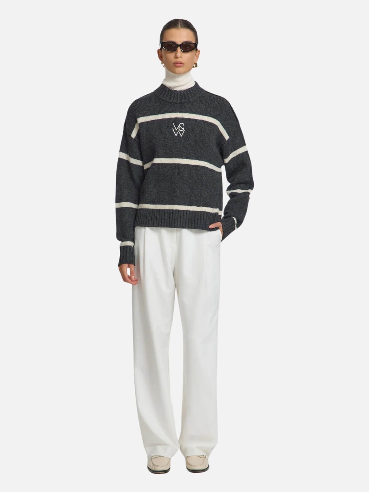 Viktoria & Woods | Invictus Knit - Charcoal/Ivory | Perlu
