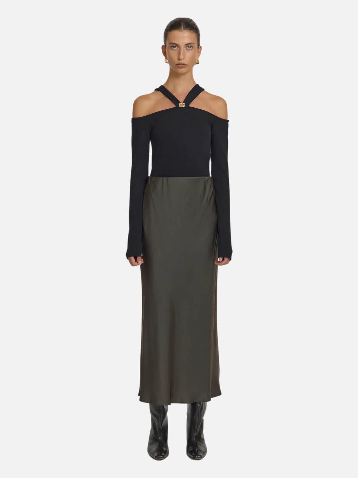 Viktoria & Woods | Othello Skirt - Antique Olive | Perlu