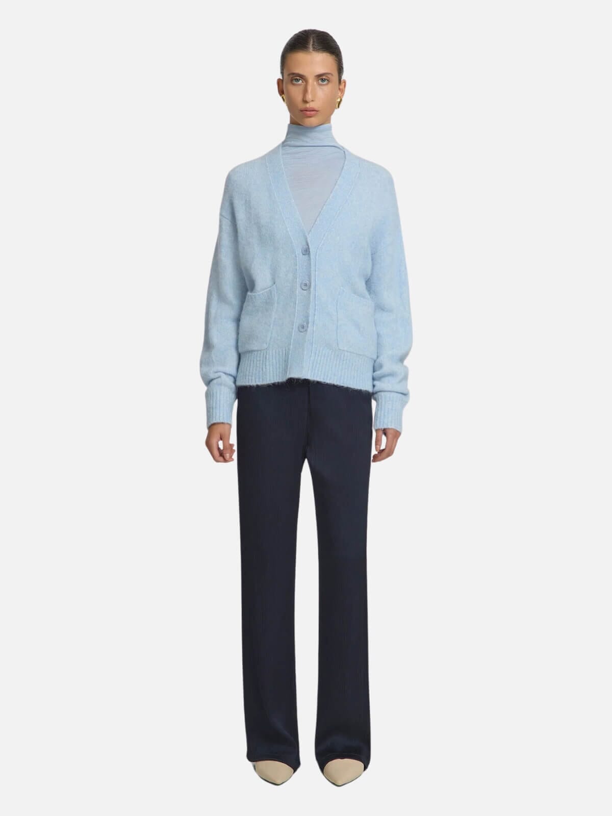Viktoria & Woods | Quebec Cardi - Cerulean | Perlu