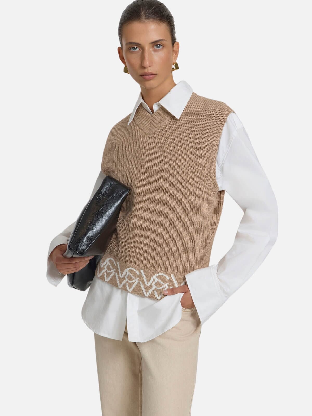 Universal Vest - Cumin Jumpers & Knitwear Viktoria & Woods 