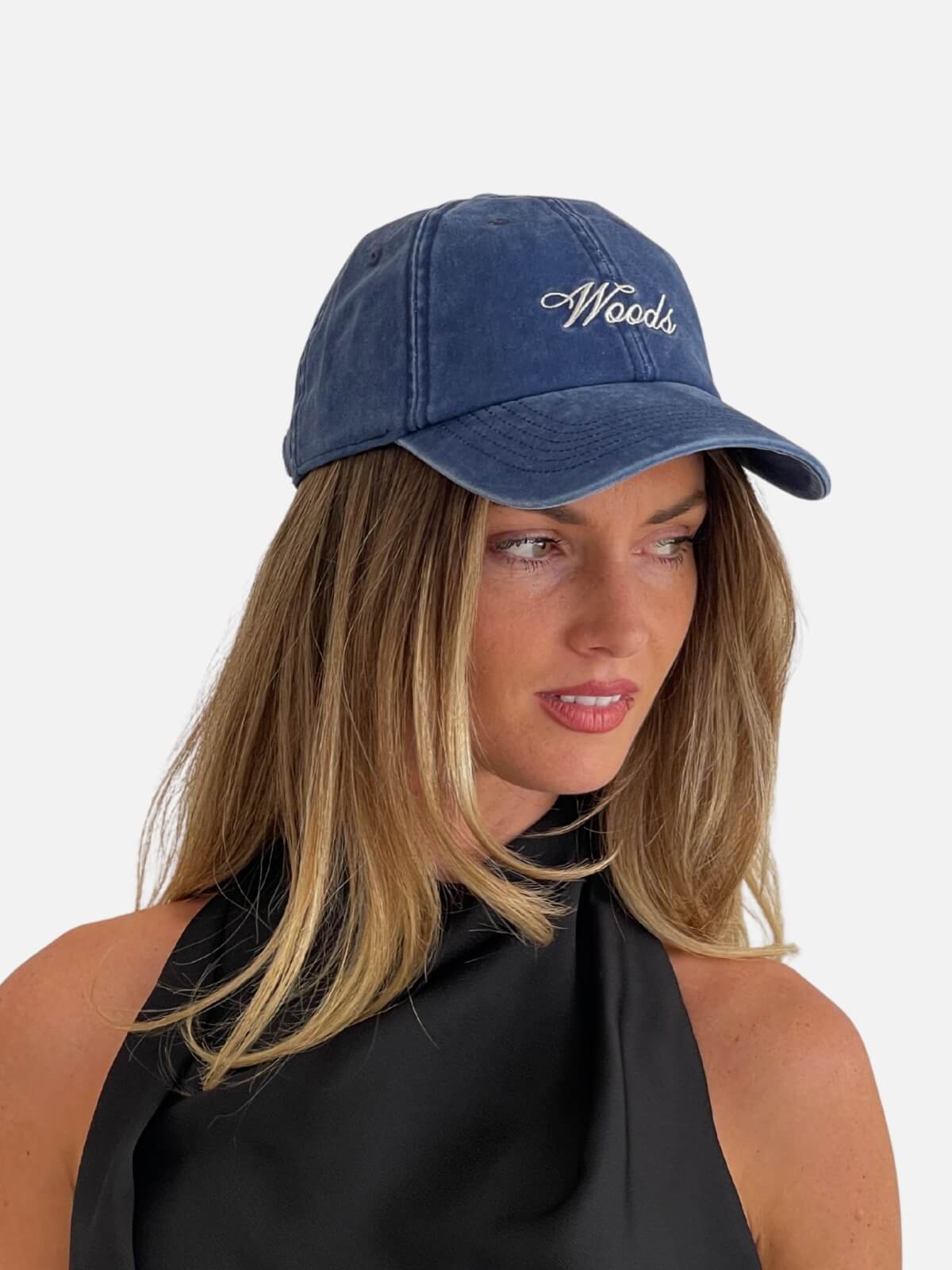 Woods Cursive Cap - Vintage Navy