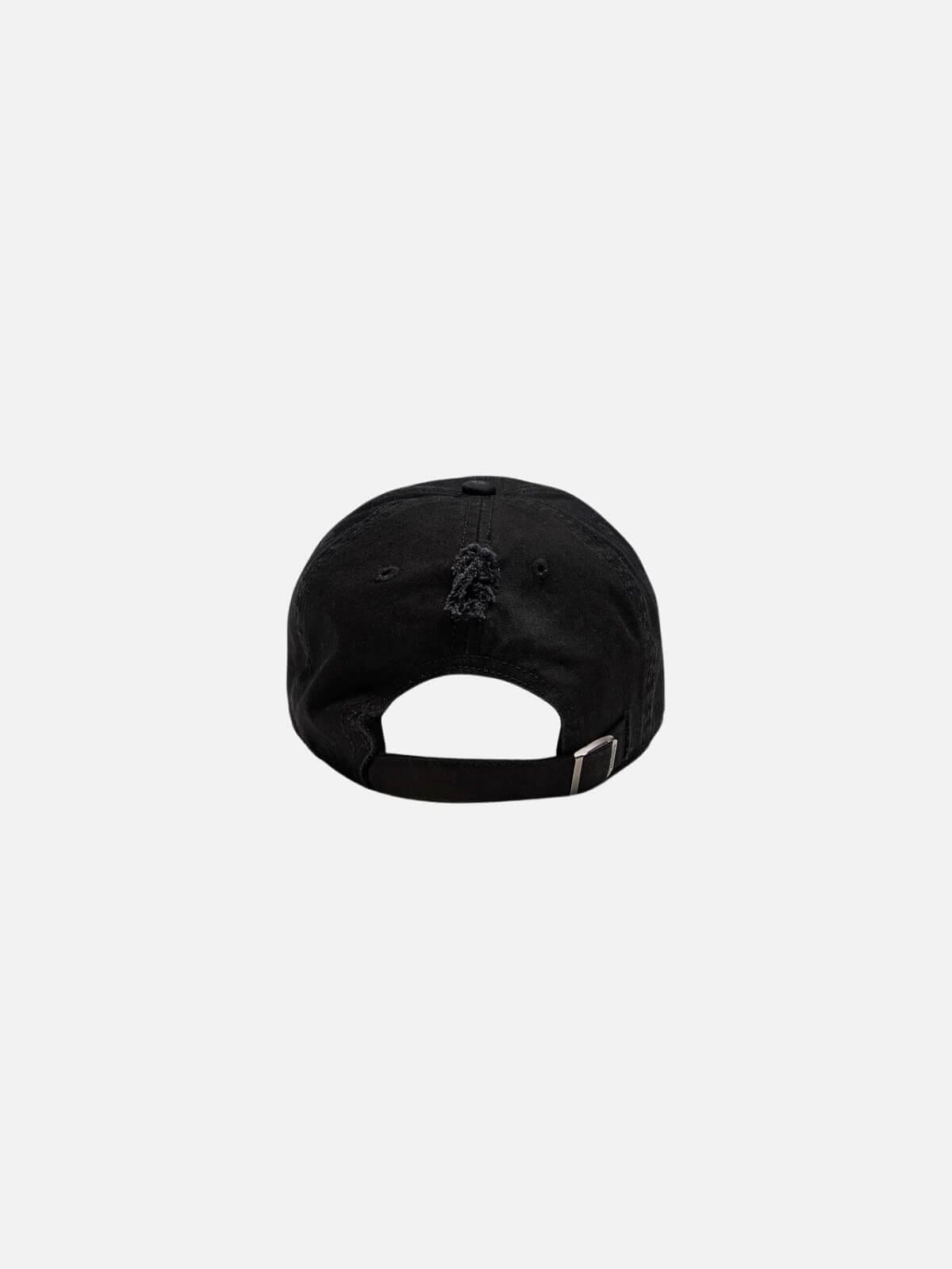 Woods Distressed Cap - Vintage Black Hats Viktoria & Woods 