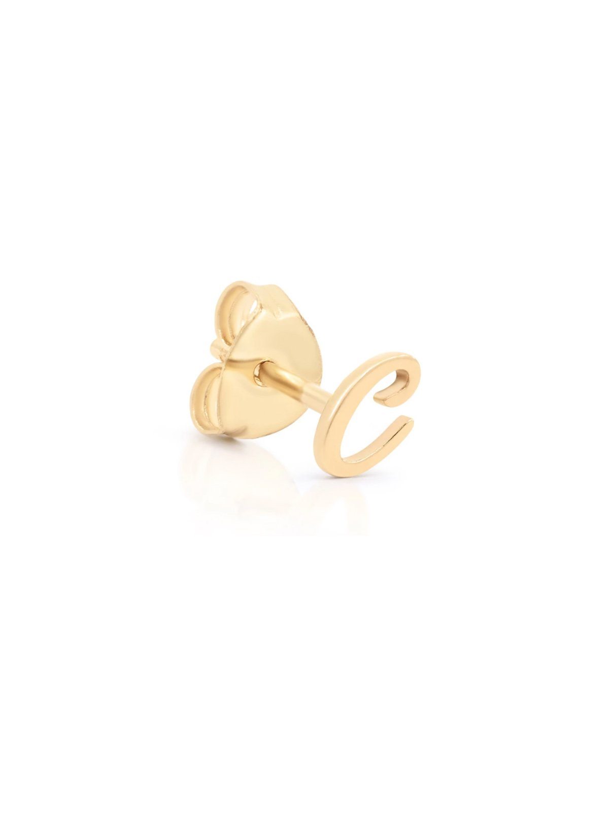 14kt Gold Love Letter Single Earring Earrings By Charlotte C 