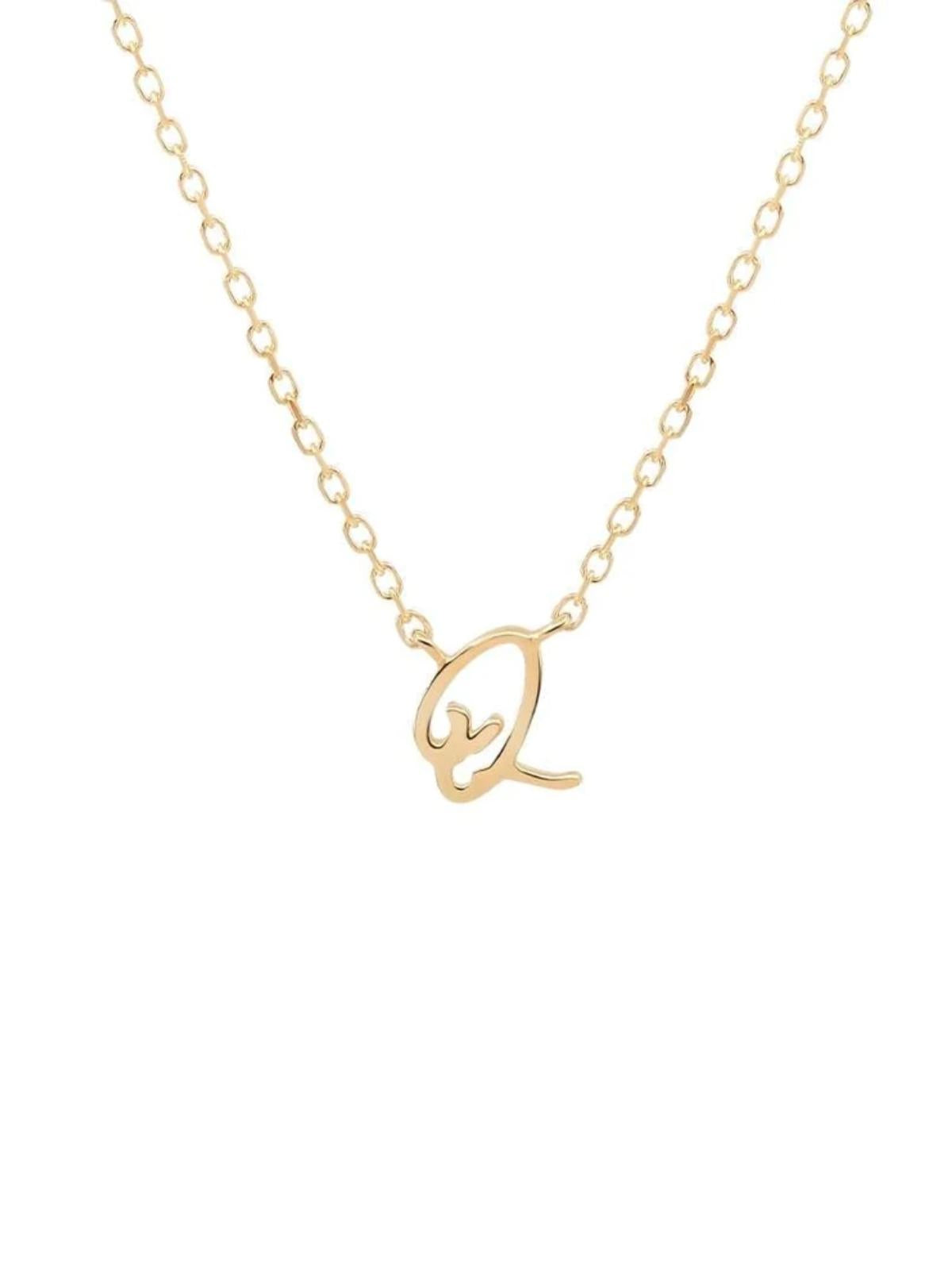 14K Gold Love Letter Necklace Necklaces By Charlotte Q 