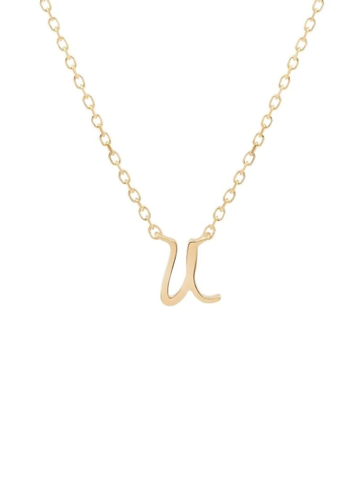 14K Gold Love Letter Necklace Necklaces By Charlotte U 