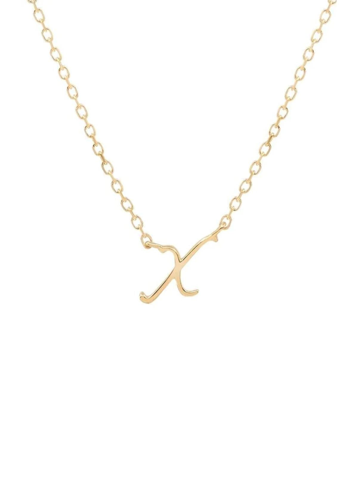 14K Gold Love Letter Necklace Necklaces By Charlotte X 