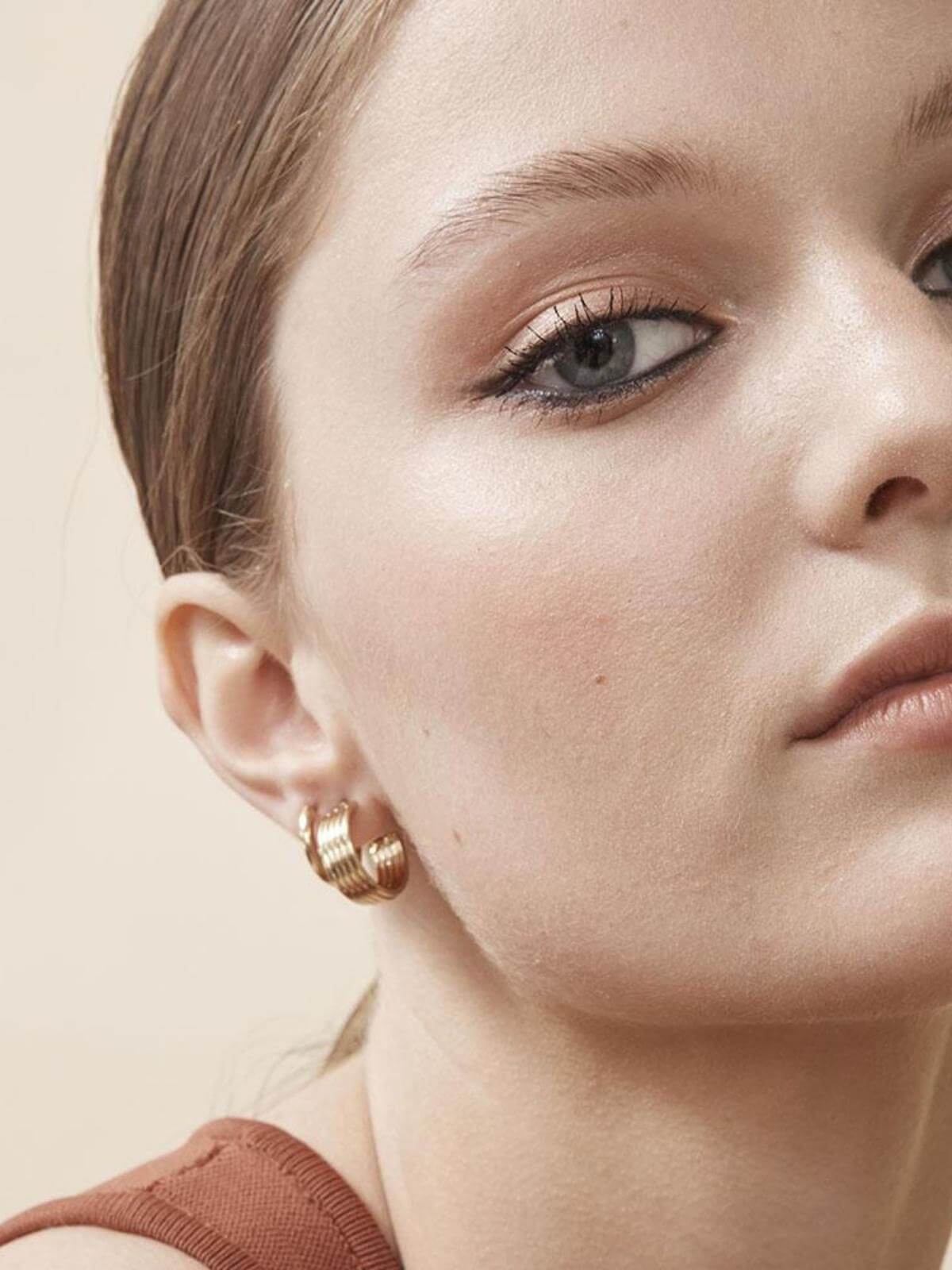 Rosie Hoops - Gold Earrings Jolie & Deen 