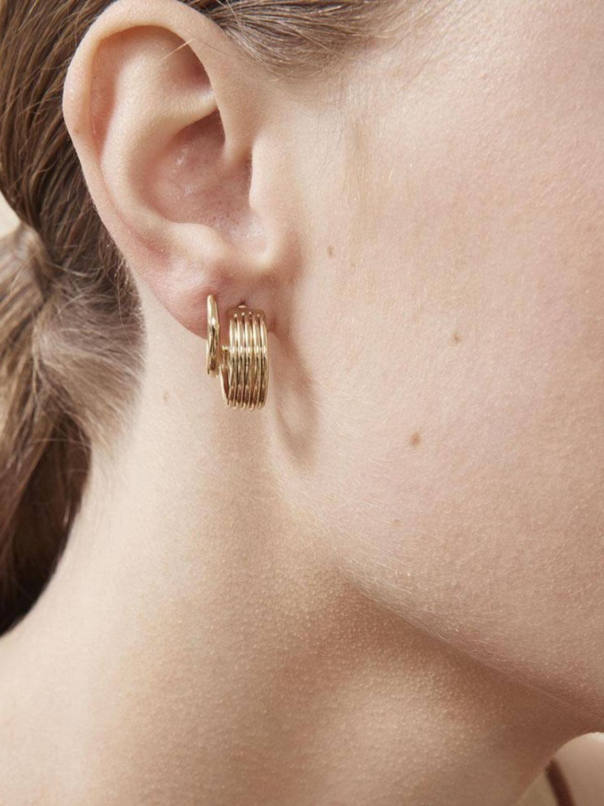 Rosie Hoops - Silver Earrings Jolie & Deen 