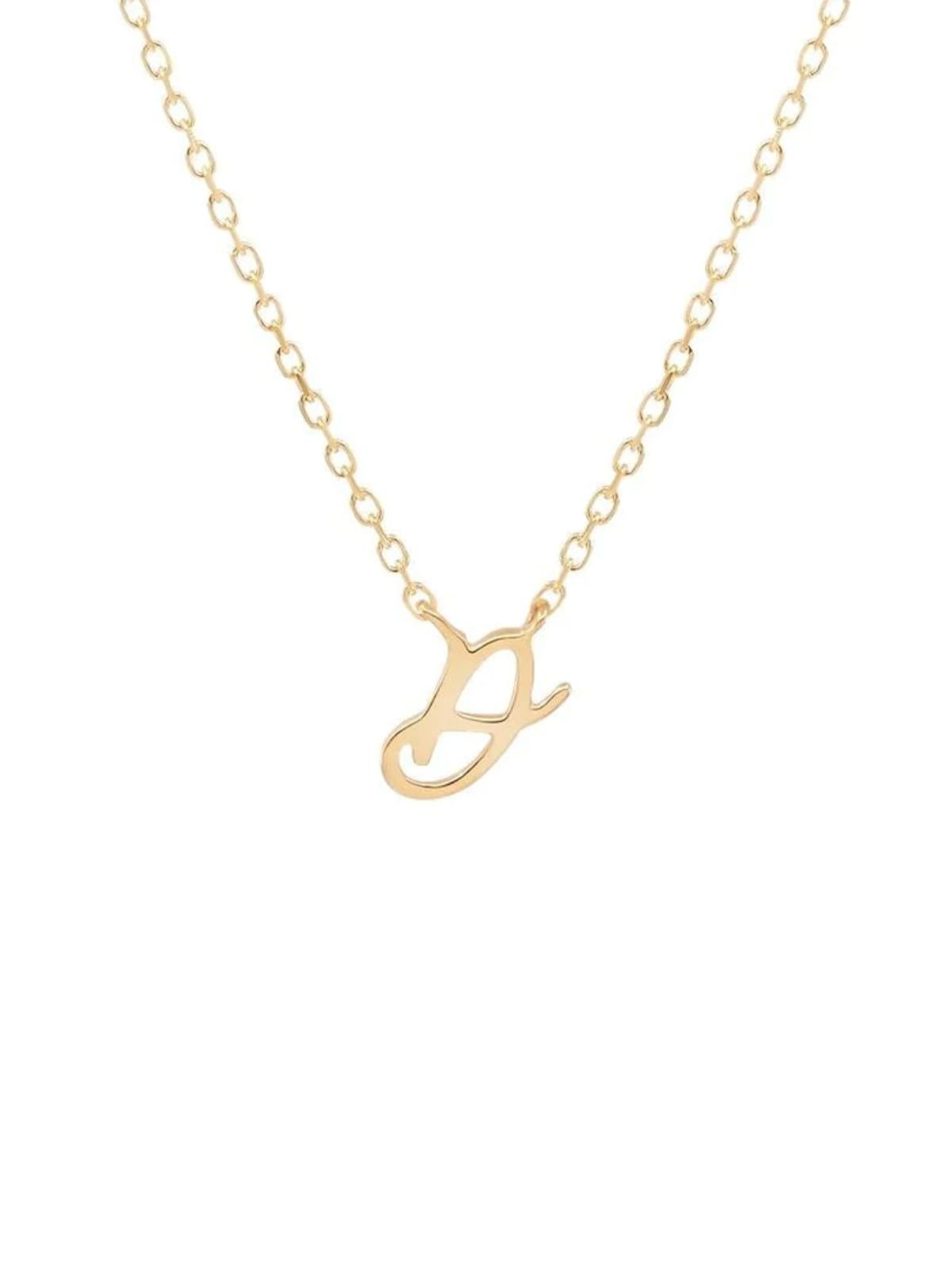 14K Gold Love Letter Necklace Necklaces By Charlotte D 