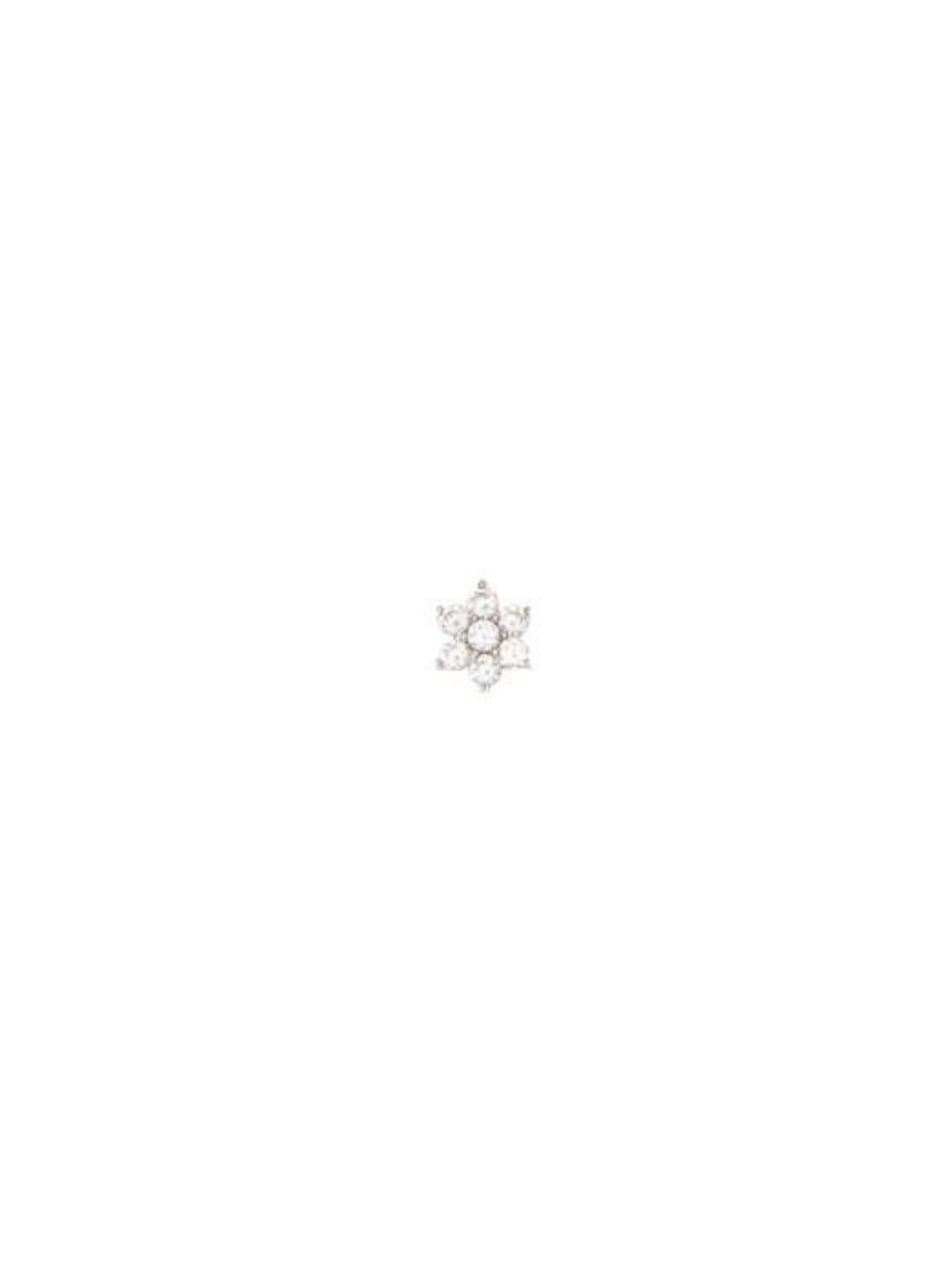By Charlotte 14k Gold Crystal Lotus Flower Earring - Single