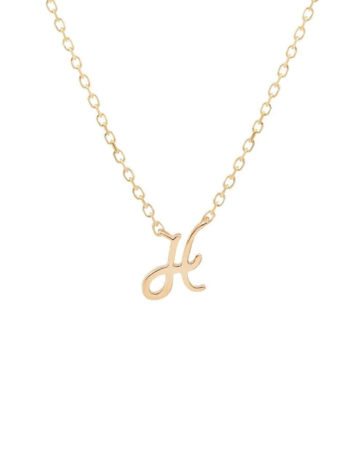 14K Gold Love Letter Necklace Necklaces By Charlotte H 