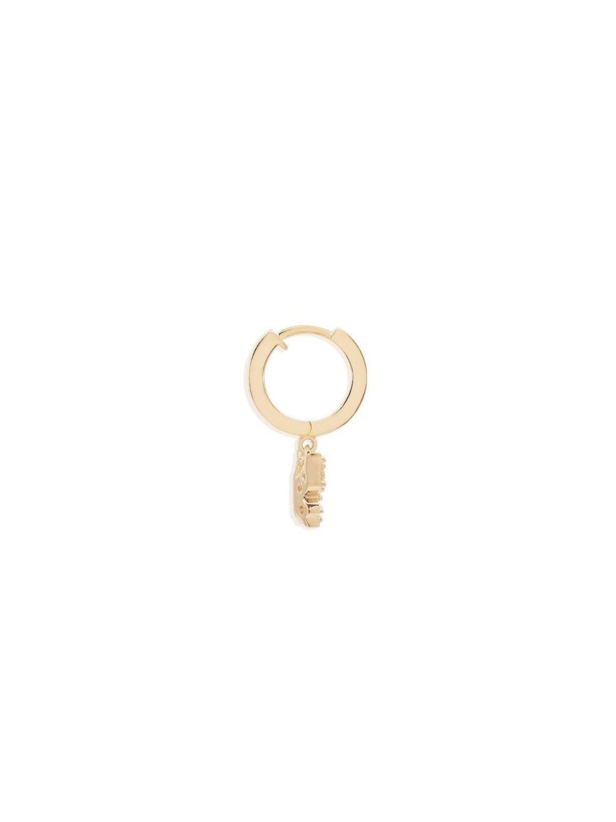 14k Gold Fly With Me Hoop - Single (Pair $390) Earrings By Charlotte 