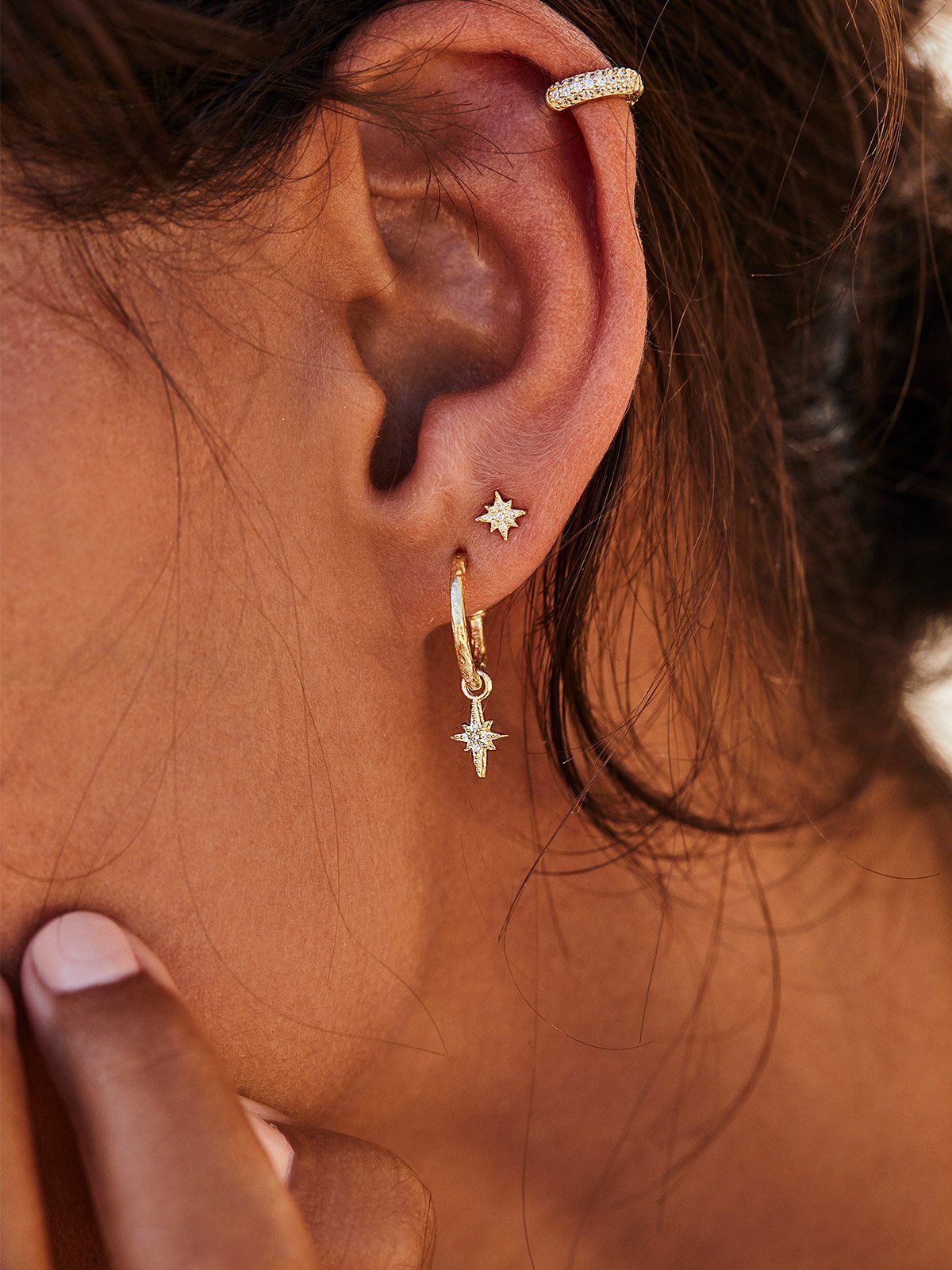 By Charlotte Starlight Earrings - Gold | Perlu