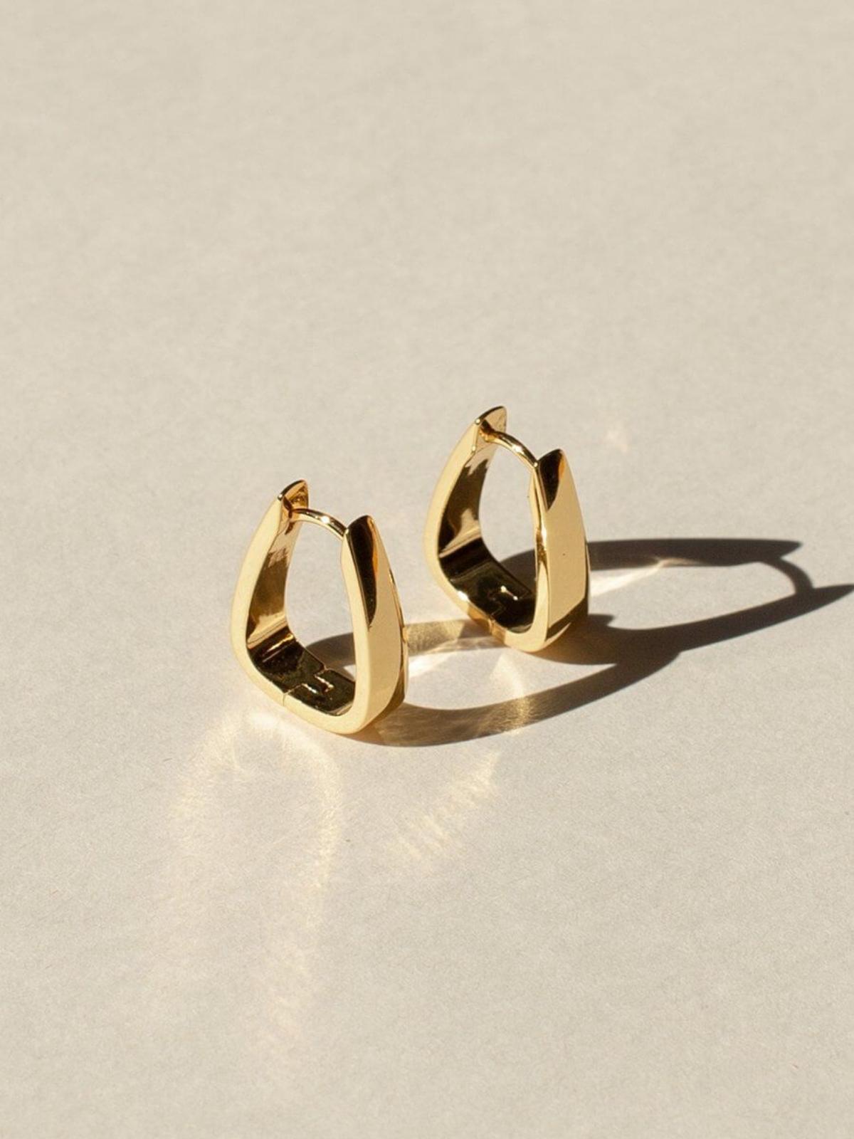 Large Uma Earrings - Gold Earrings Brie Leon 