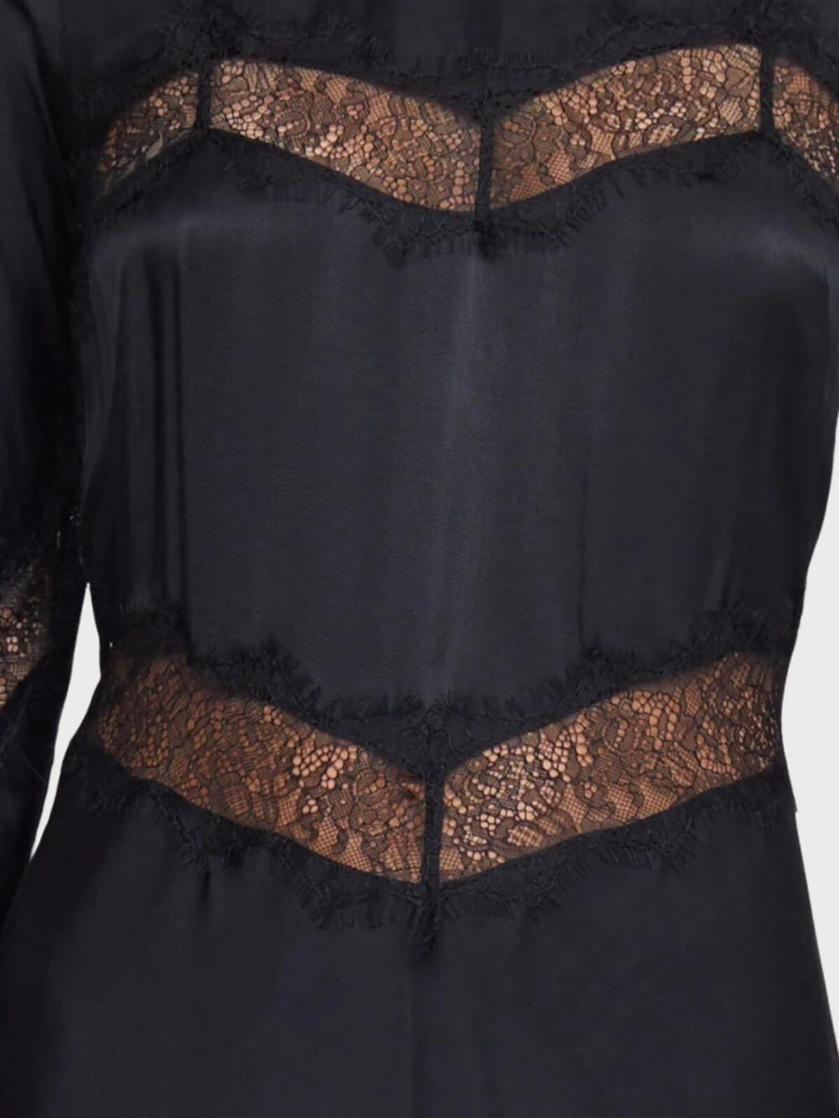 Bec + Bridge | Spencer Lace Long Sleeve Maxi Dress - Black | Perlu