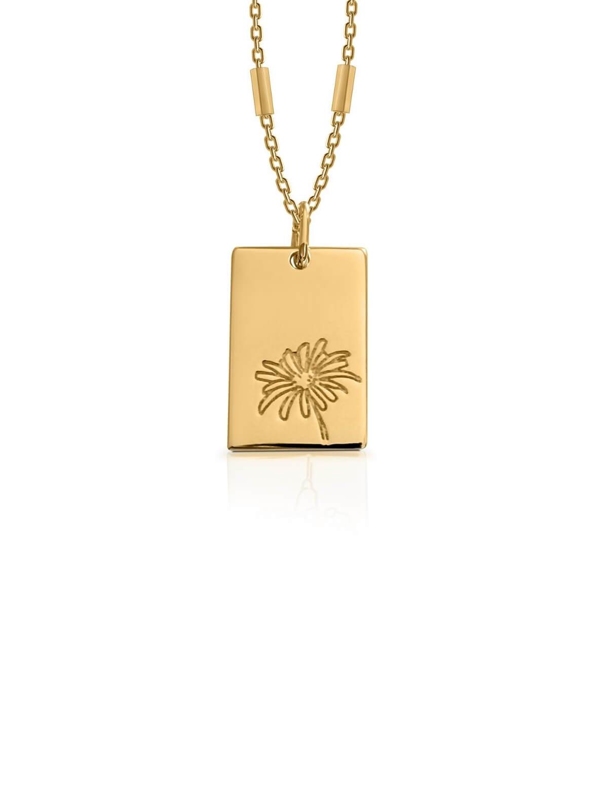 Bianko Birth Flower Necklace April - Gold | Perlu