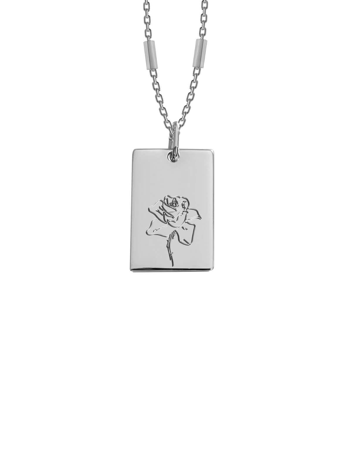 Bianko Birth Flower Necklace June Silver | Perlu