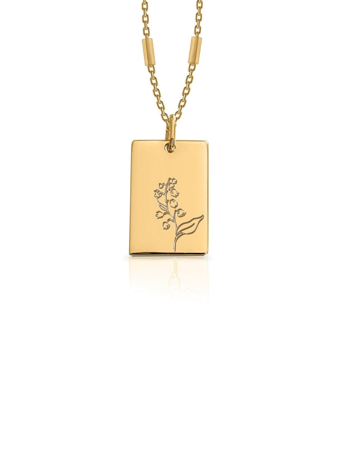 Bianko Birth Flower Necklace May - Gold | Perlu