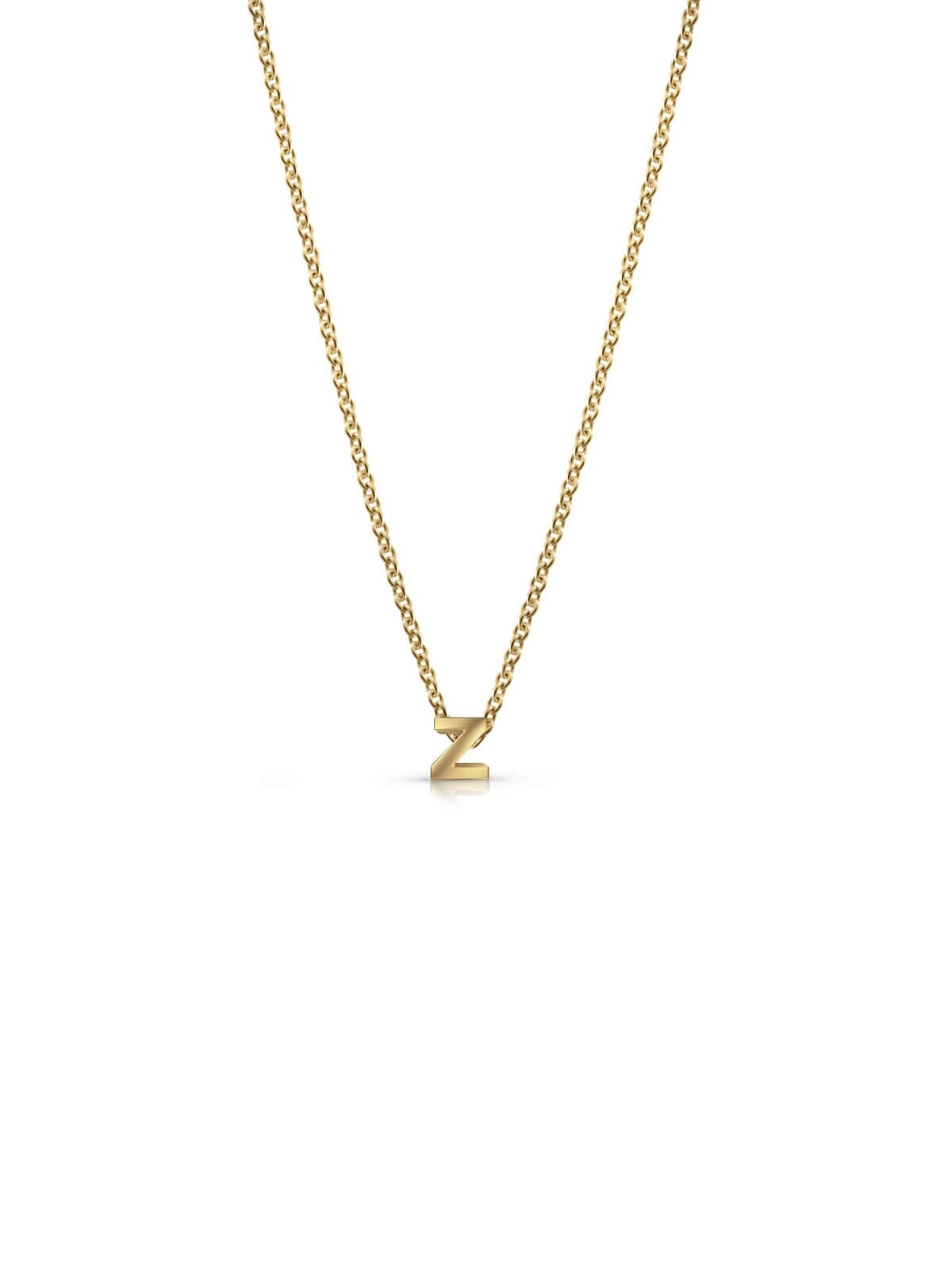 Bianko | Initial Pendant Necklace - Z - Gold | Perlu