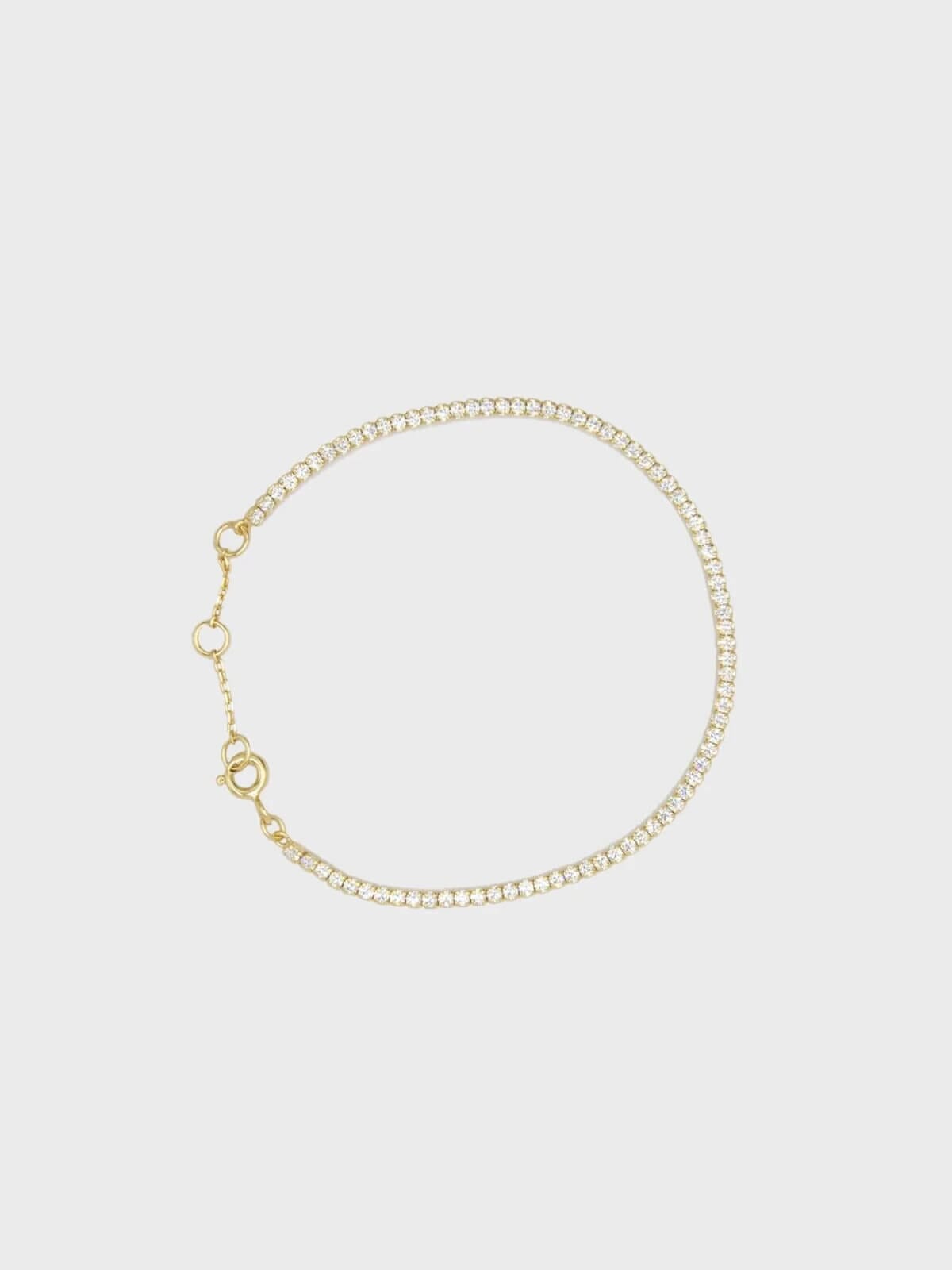 Brie Leon | CZ Tennis Bracelet - Gold | Perlu