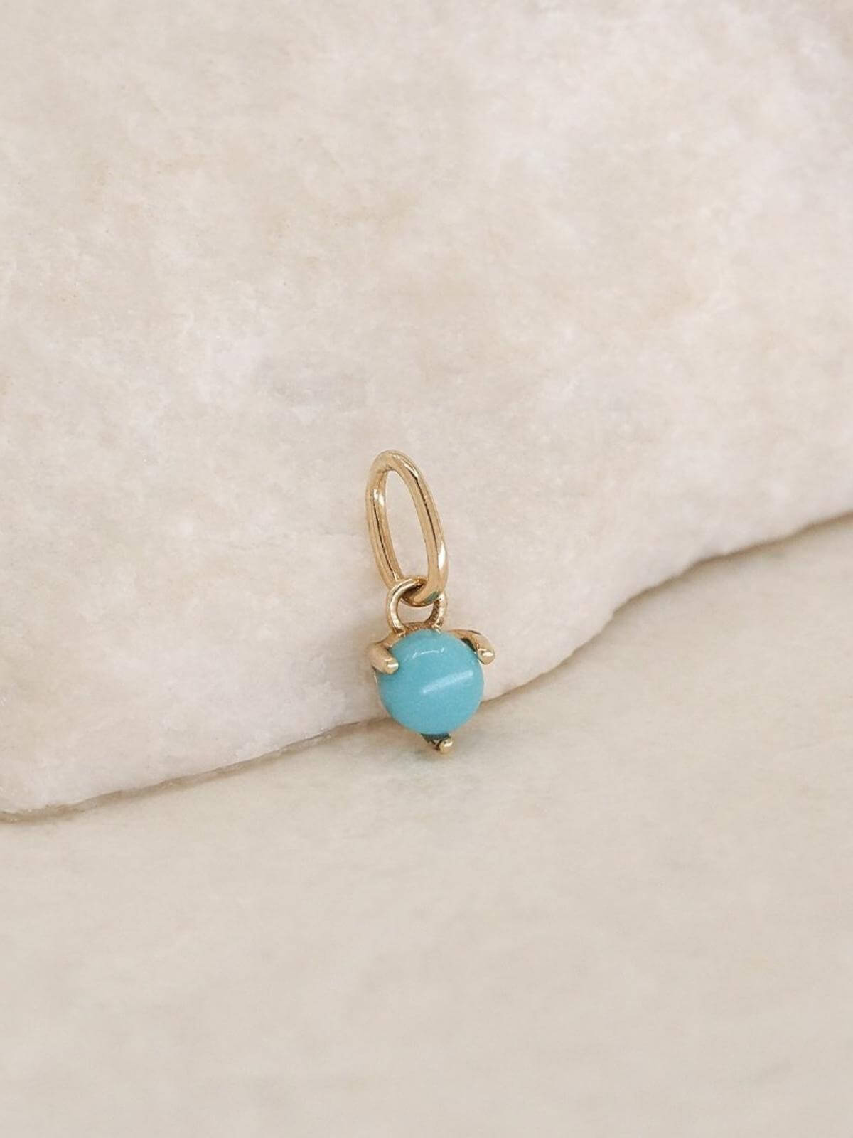 14k gold 2024 turquoise pendant