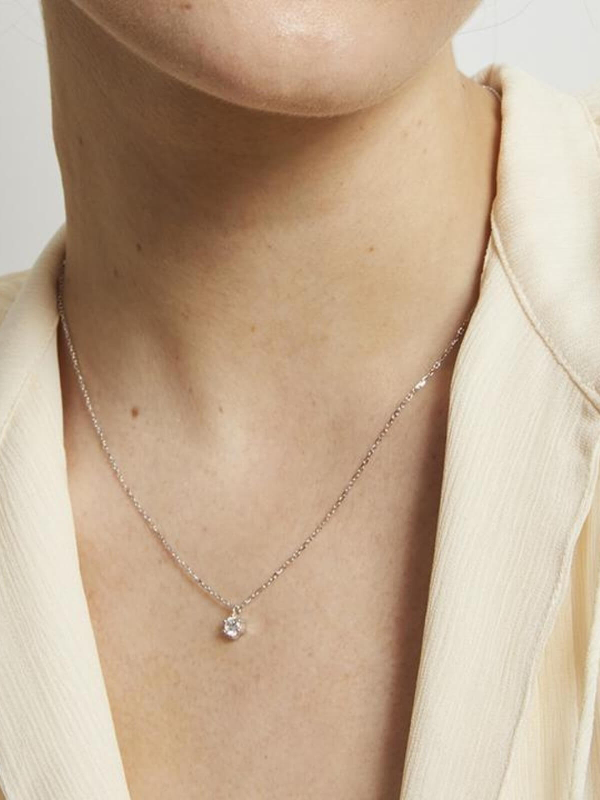 Jolie & Deen | Ariel Necklace Crystal - Gold | Perlu 