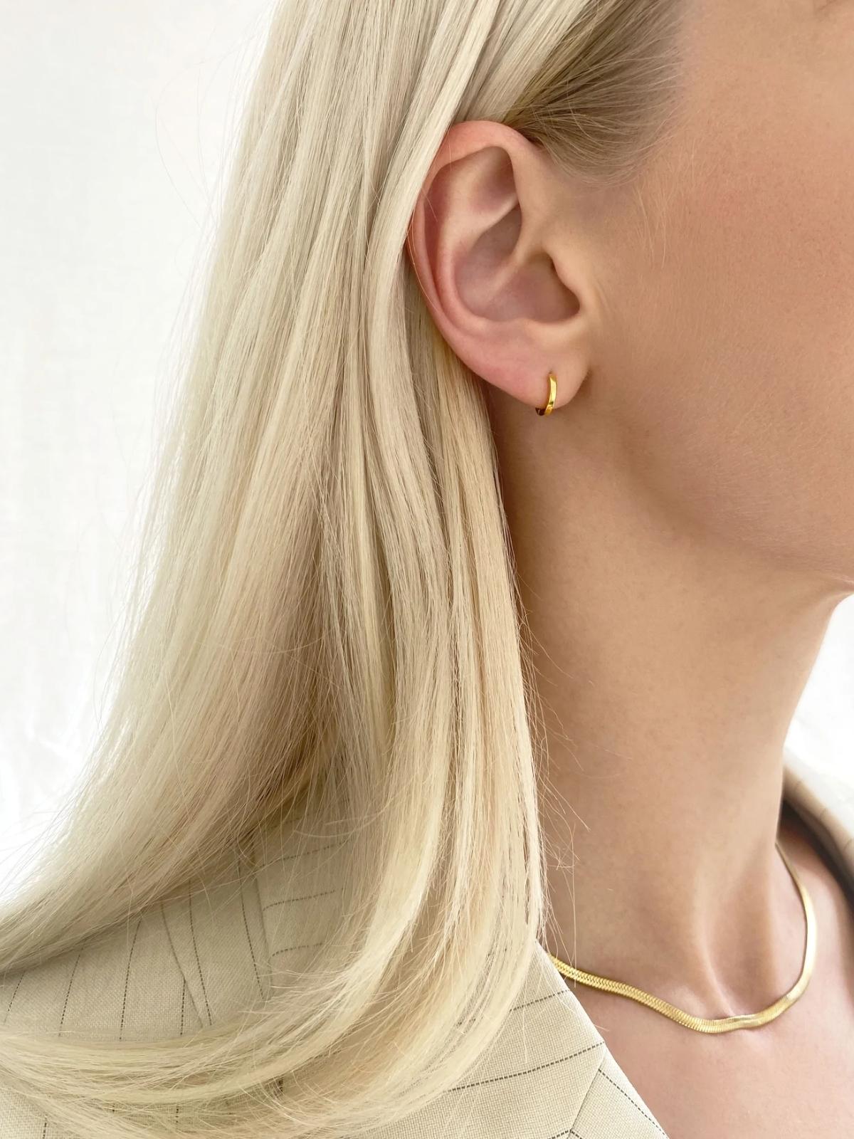 Berlin Huggies - Gold Earrings Saint Valentine 