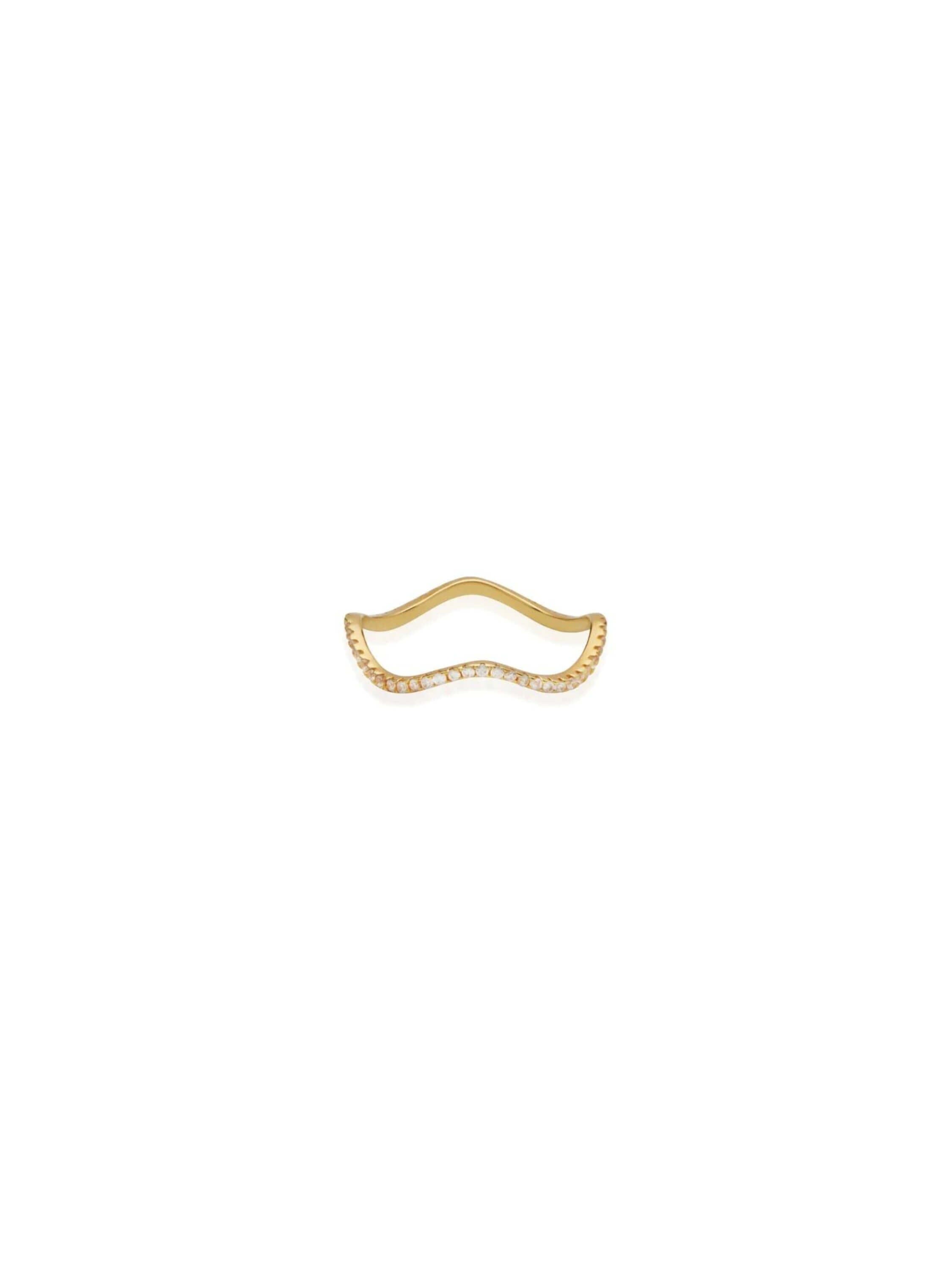 Saint Valentine | Luna Wave Ring - Gold | Perlu