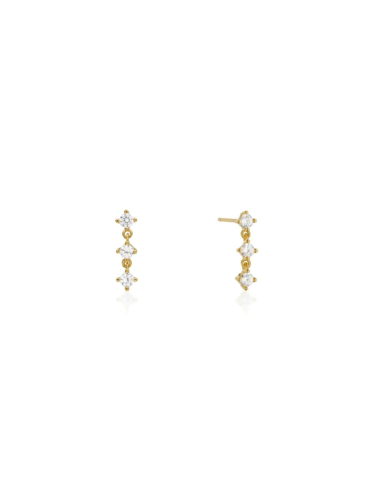 Saint Valentine | Monaco Drop Earrings - Gold | Perlu