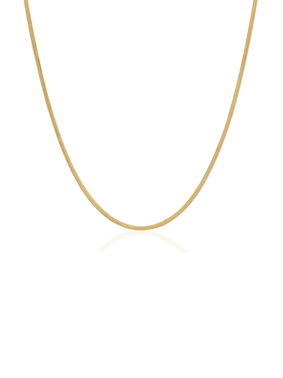 Saint Valentine | Sphinx 2mm Snake Chain Necklace - Gold | Perlu